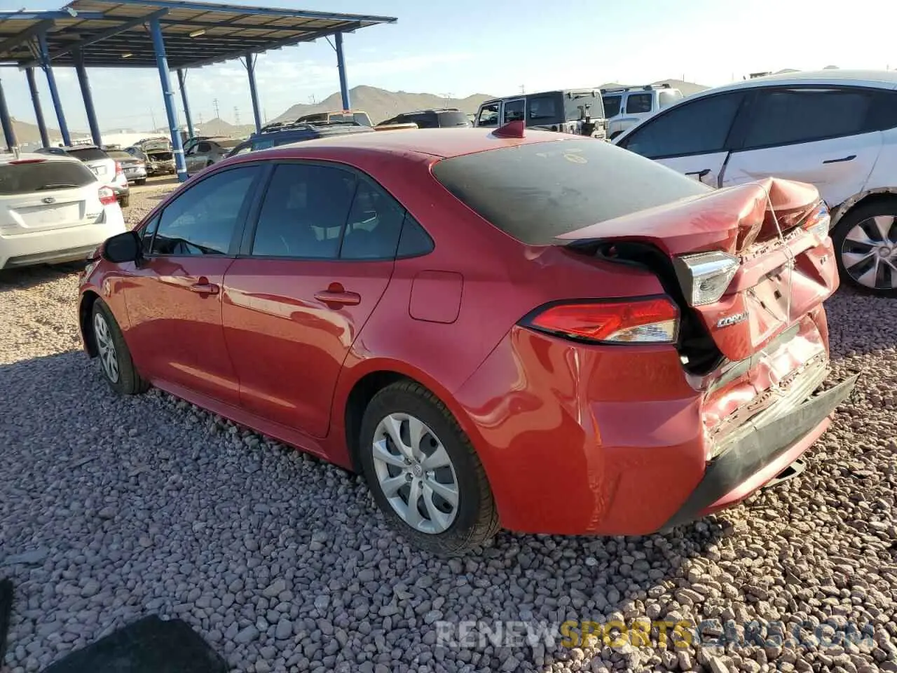 2 Photograph of a damaged car JTDEPMAE2MJ125777 TOYOTA COROLLA 2021