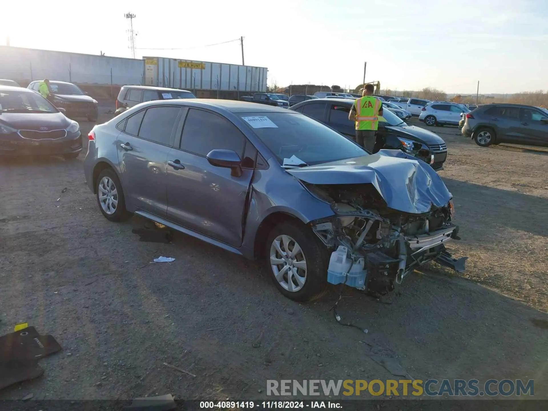 1 Photograph of a damaged car JTDEPMAE2MJ126606 TOYOTA COROLLA 2021