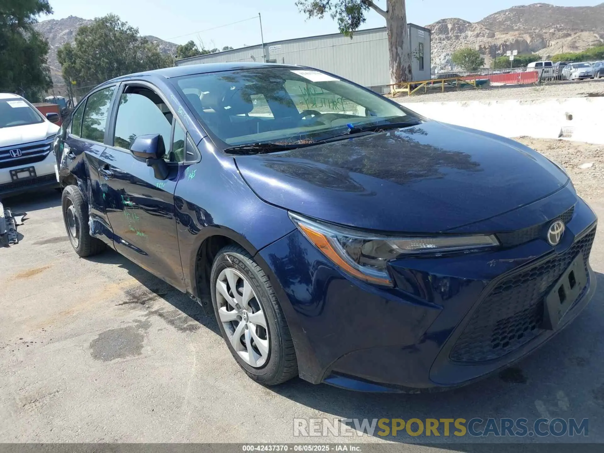 1 Photograph of a damaged car JTDEPMAE2MJ132745 TOYOTA COROLLA 2021