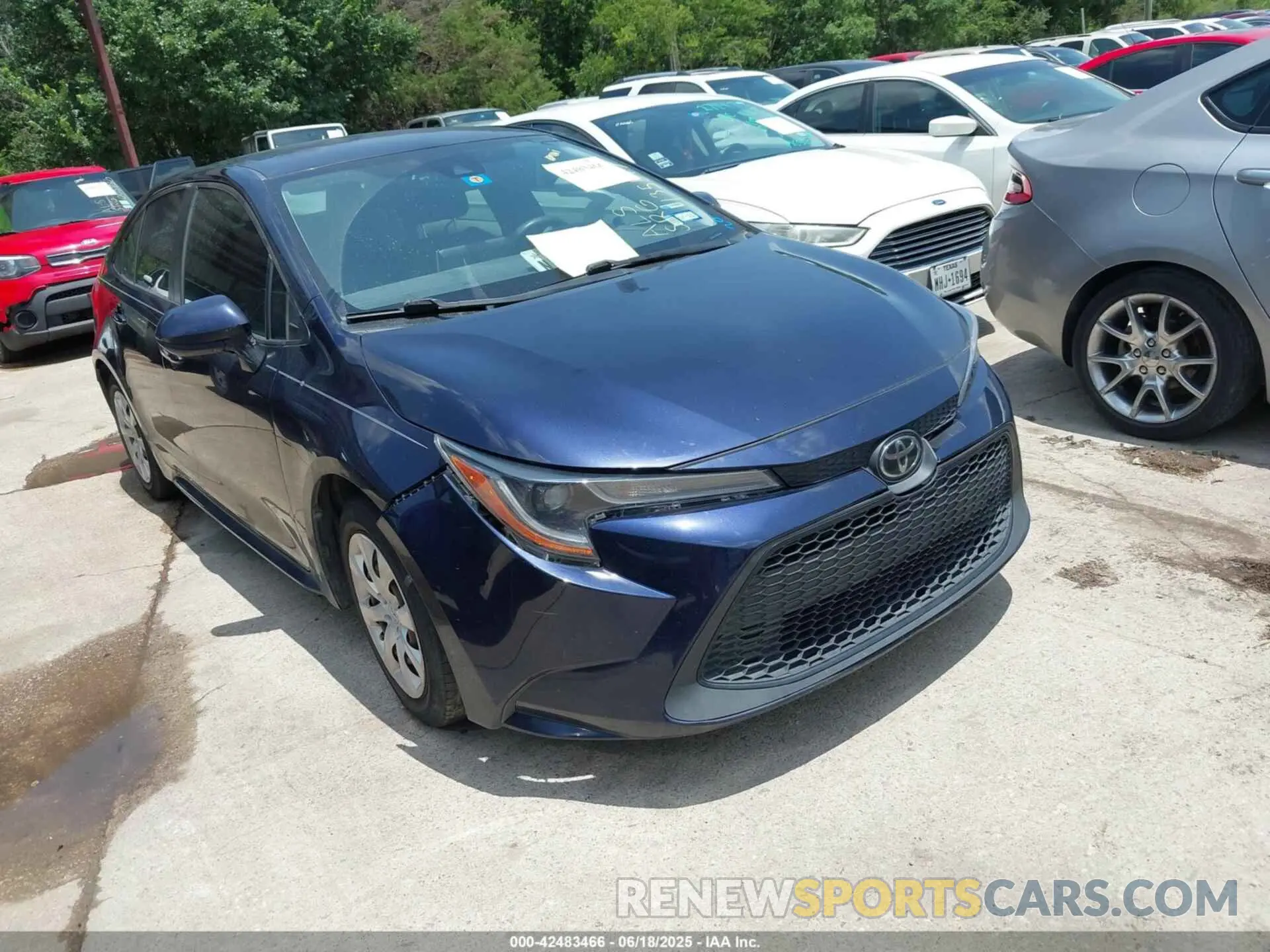 1 Photograph of a damaged car JTDEPMAE2MJ135547 TOYOTA COROLLA 2021