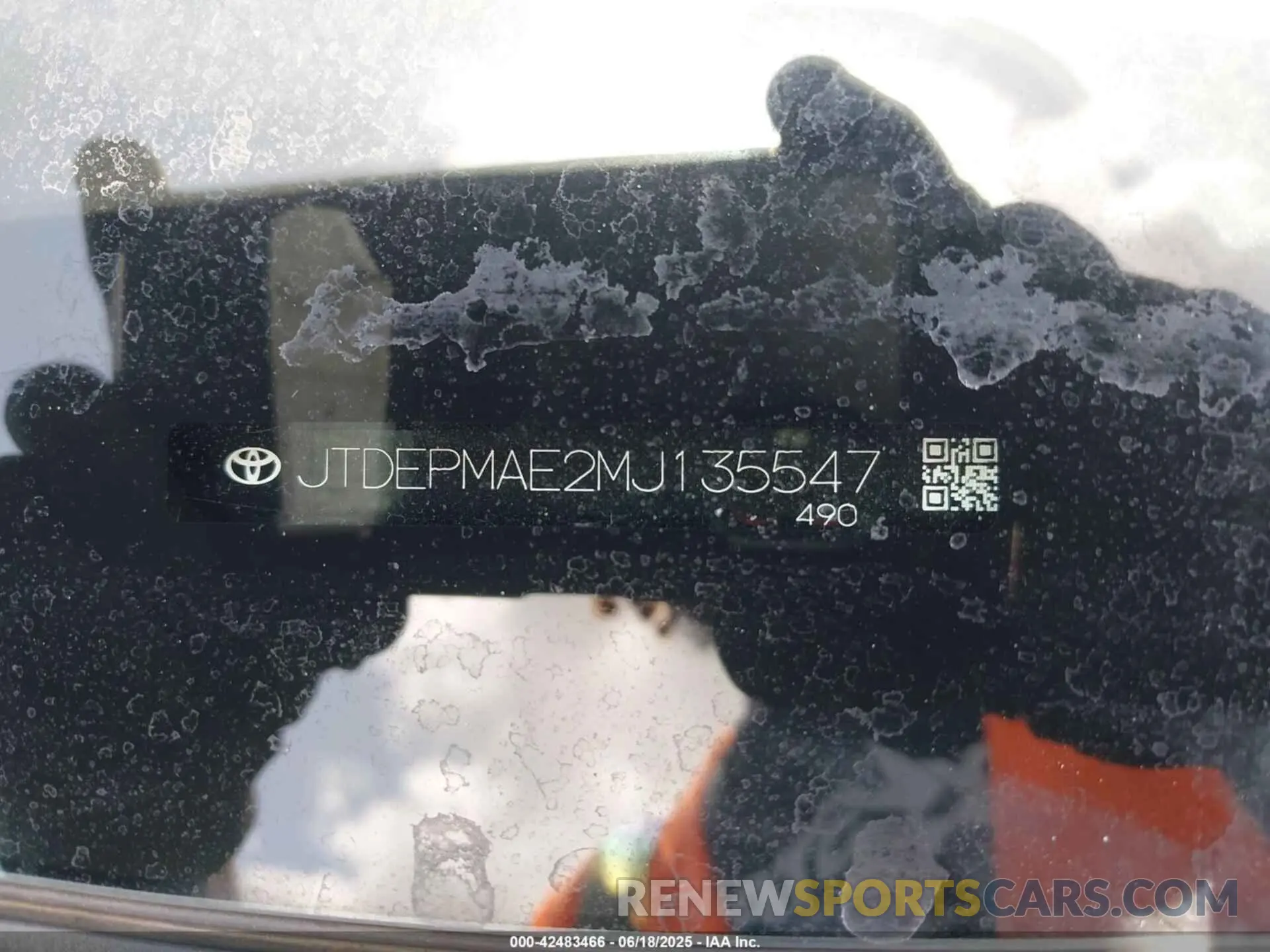 9 Photograph of a damaged car JTDEPMAE2MJ135547 TOYOTA COROLLA 2021