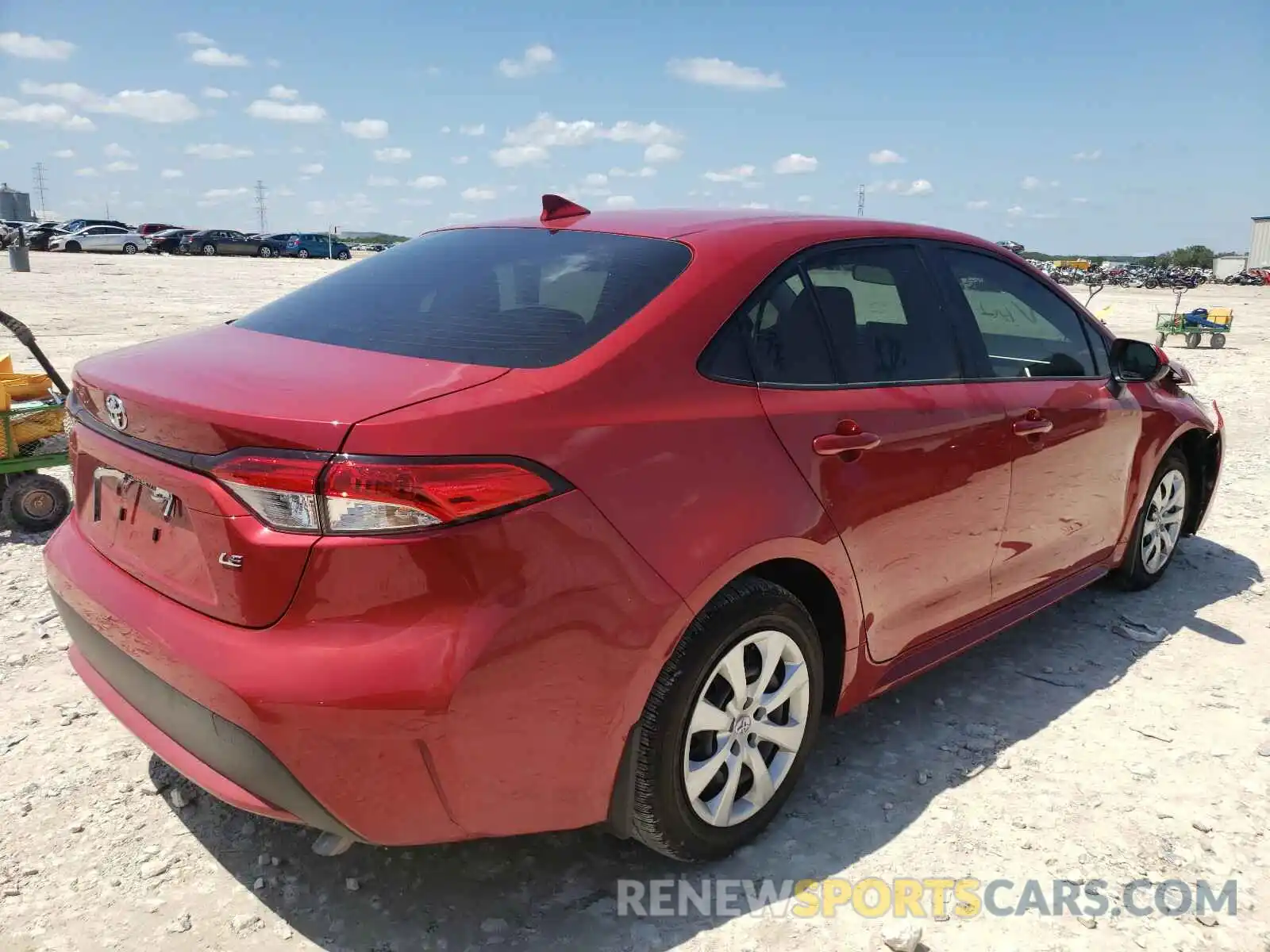 4 Photograph of a damaged car JTDEPMAE2MJ136407 TOYOTA COROLLA 2021