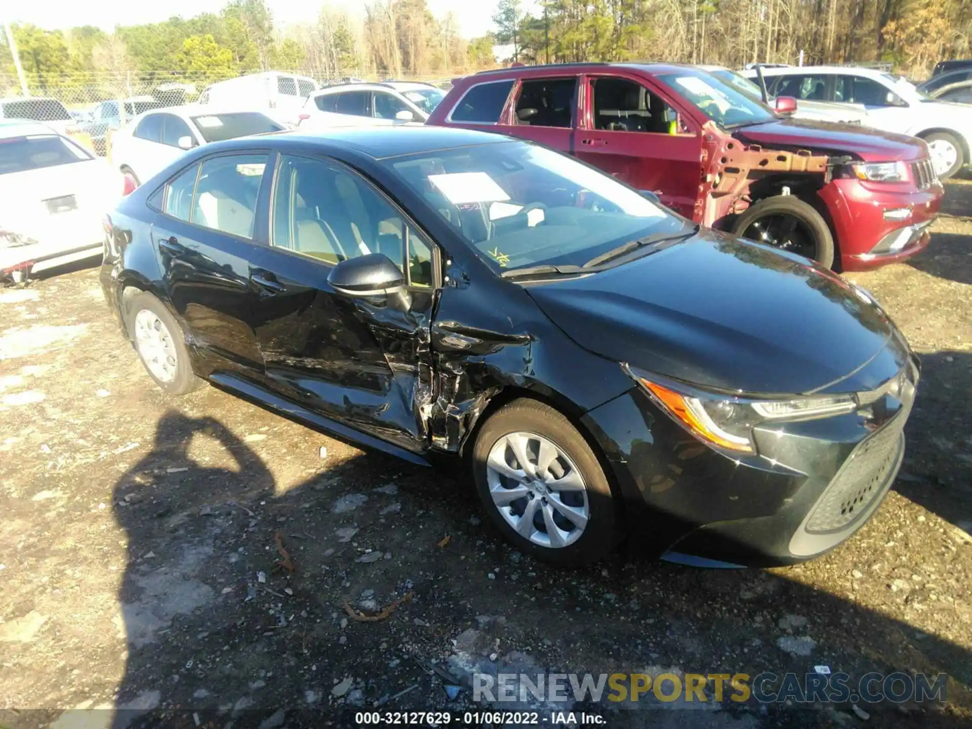 1 Photograph of a damaged car JTDEPMAE2MJ136620 TOYOTA COROLLA 2021