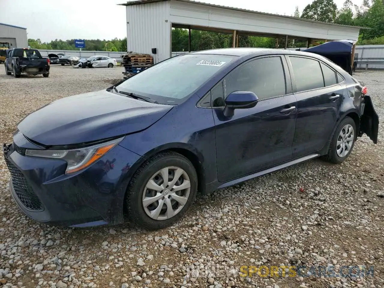 1 Photograph of a damaged car JTDEPMAE2MJ142384 TOYOTA COROLLA 2021