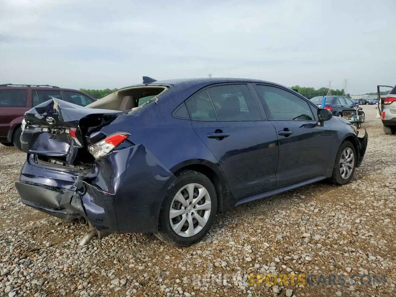 3 Photograph of a damaged car JTDEPMAE2MJ142384 TOYOTA COROLLA 2021