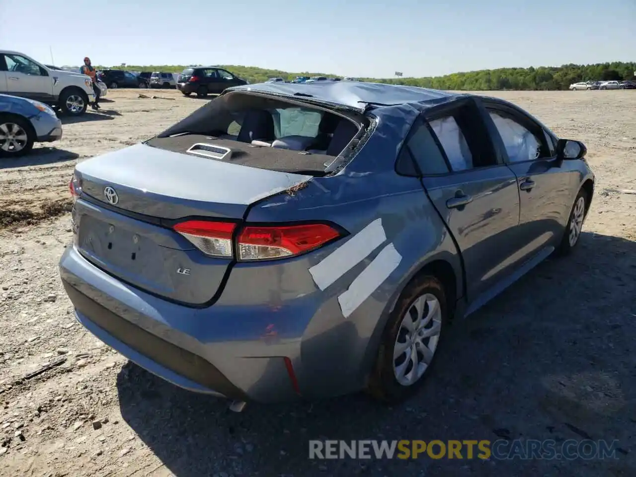 4 Photograph of a damaged car JTDEPMAE2MJ142661 TOYOTA COROLLA 2021