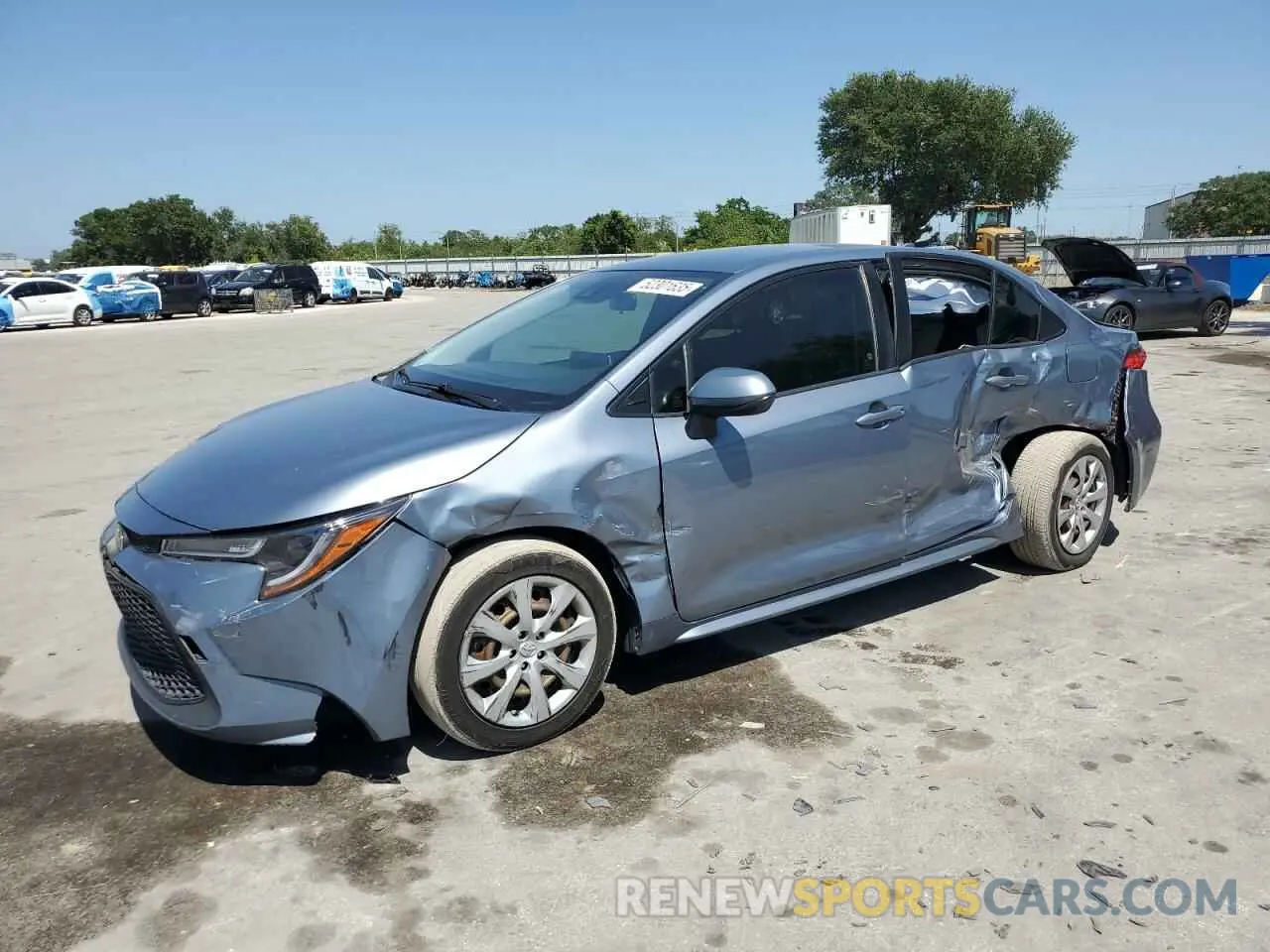 1 Photograph of a damaged car JTDEPMAE2MJ144670 TOYOTA COROLLA 2021
