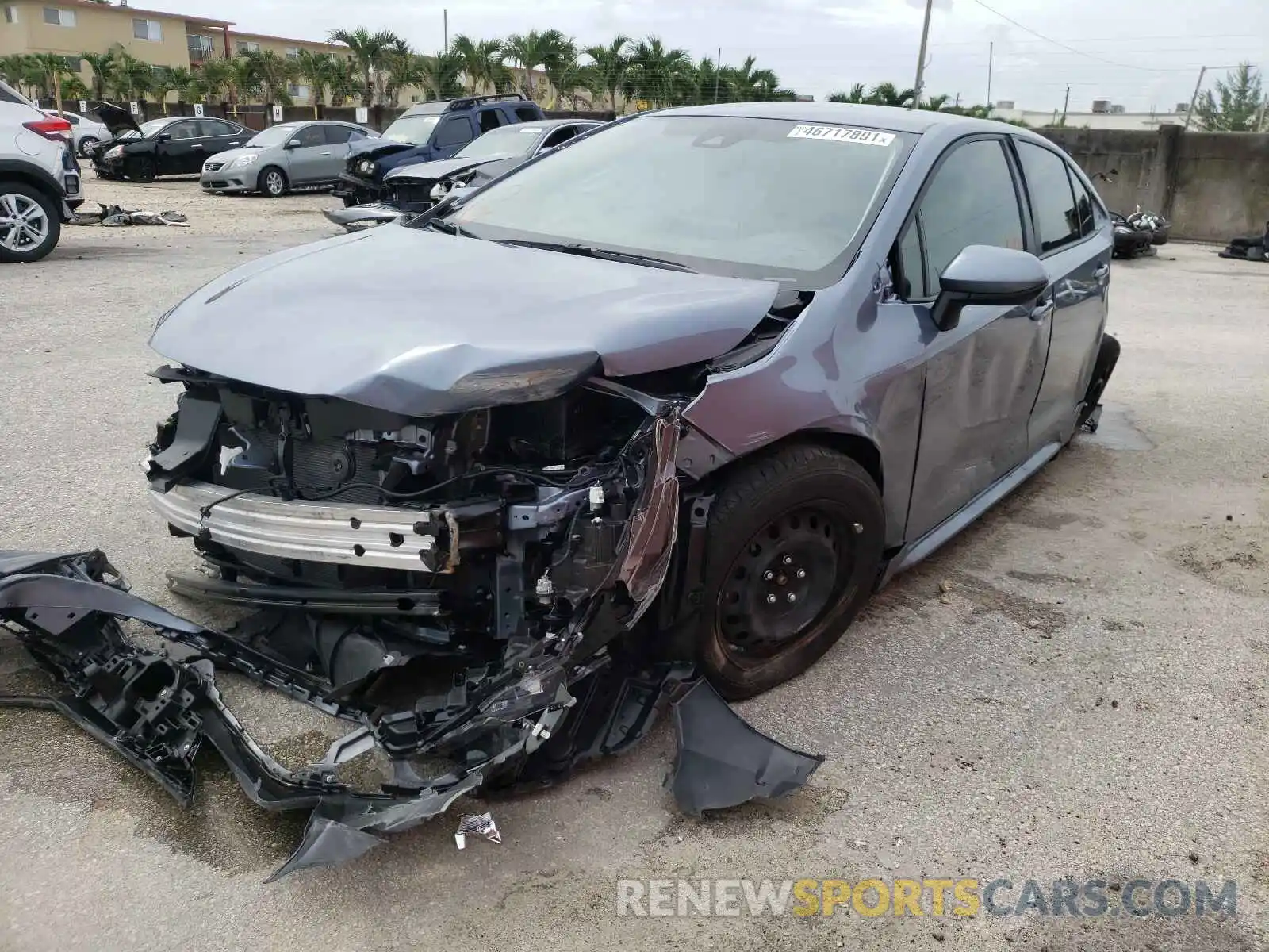 2 Photograph of a damaged car JTDEPMAE2MJ146094 TOYOTA COROLLA 2021