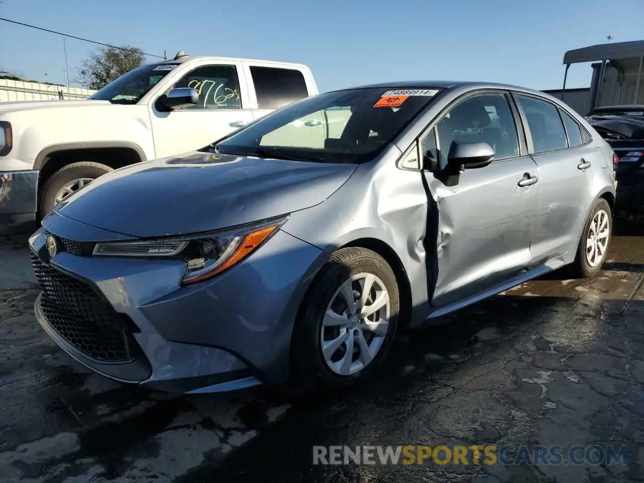 1 Photograph of a damaged car JTDEPMAE2MJ151618 TOYOTA COROLLA 2021