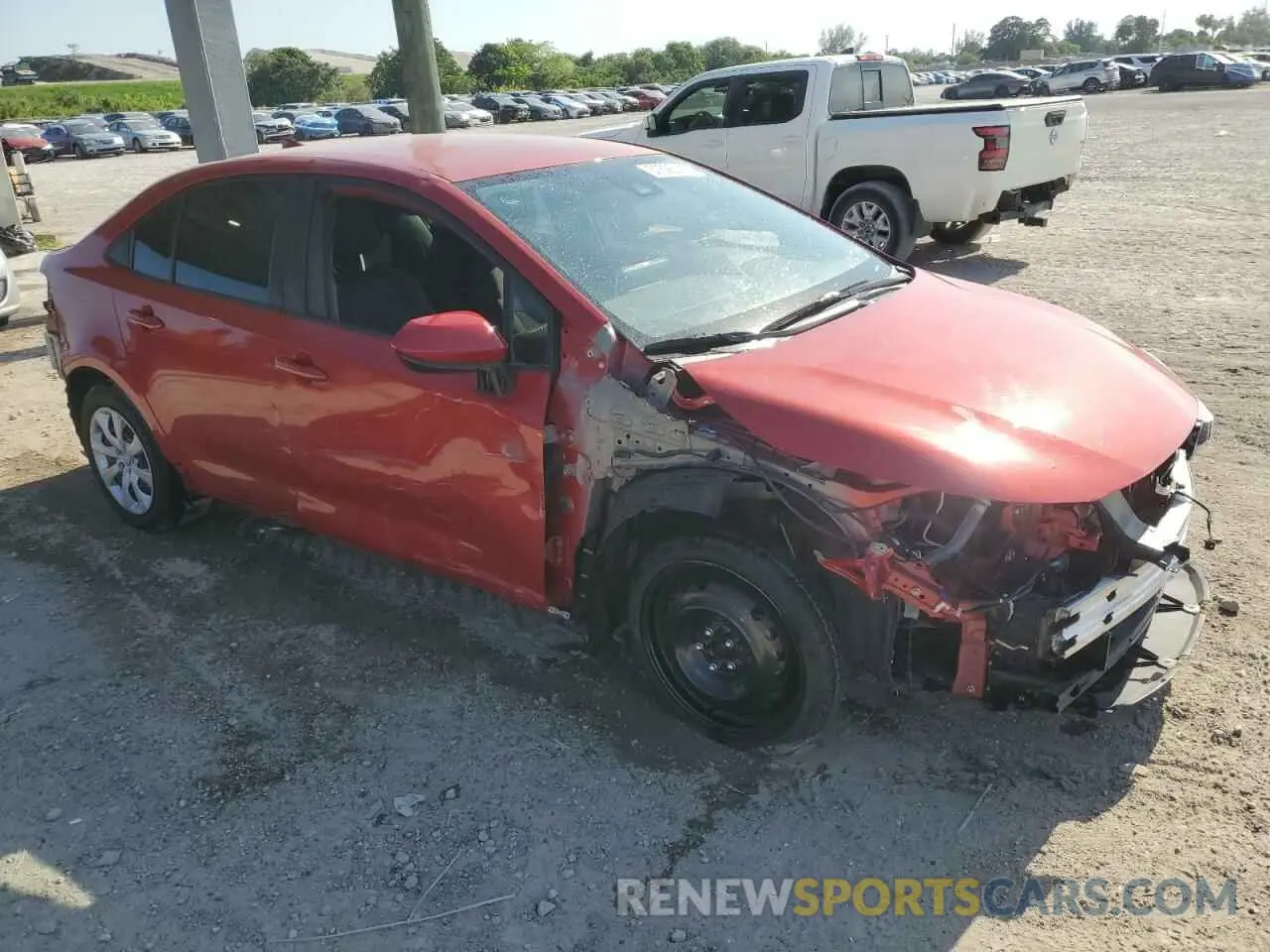 4 Photograph of a damaged car JTDEPMAE2MJ159024 TOYOTA COROLLA 2021