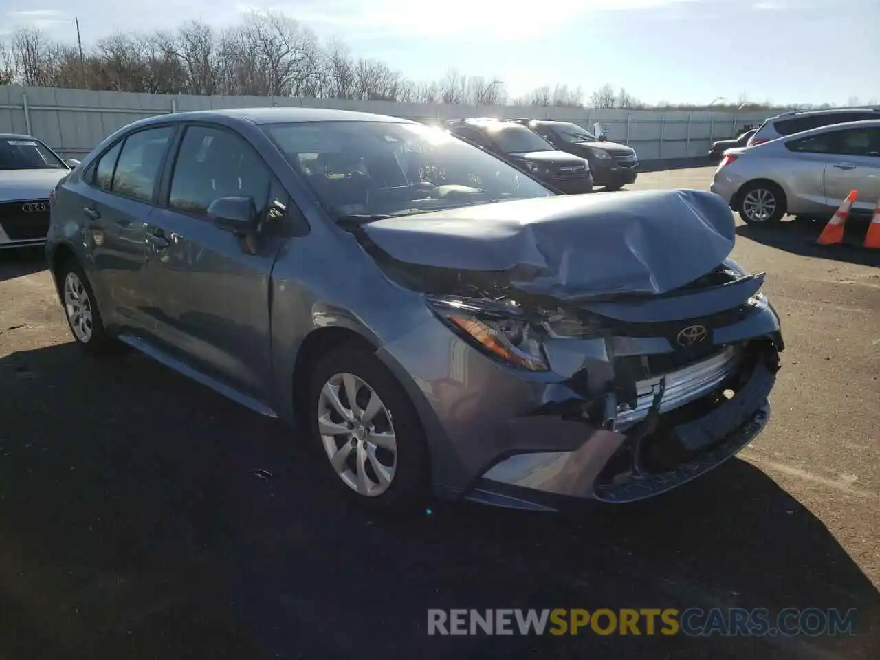 1 Photograph of a damaged car JTDEPMAE2MJ163803 TOYOTA COROLLA 2021