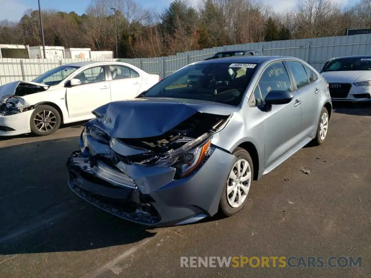 2 Photograph of a damaged car JTDEPMAE2MJ163803 TOYOTA COROLLA 2021