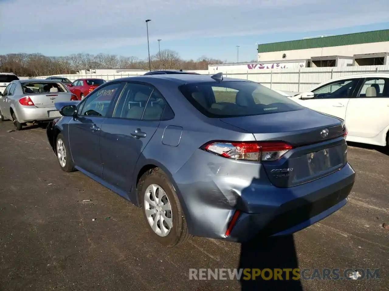 3 Photograph of a damaged car JTDEPMAE2MJ163803 TOYOTA COROLLA 2021