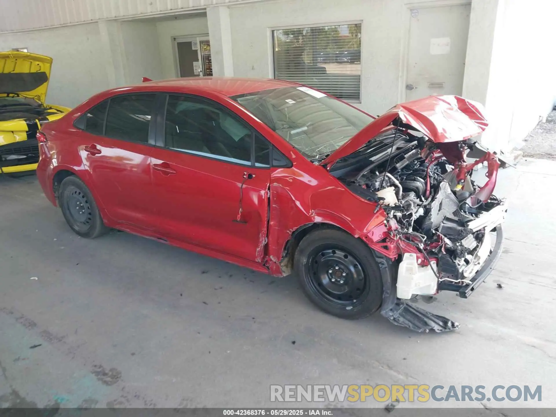 1 Photograph of a damaged car JTDEPMAE2MJ167026 TOYOTA COROLLA 2021