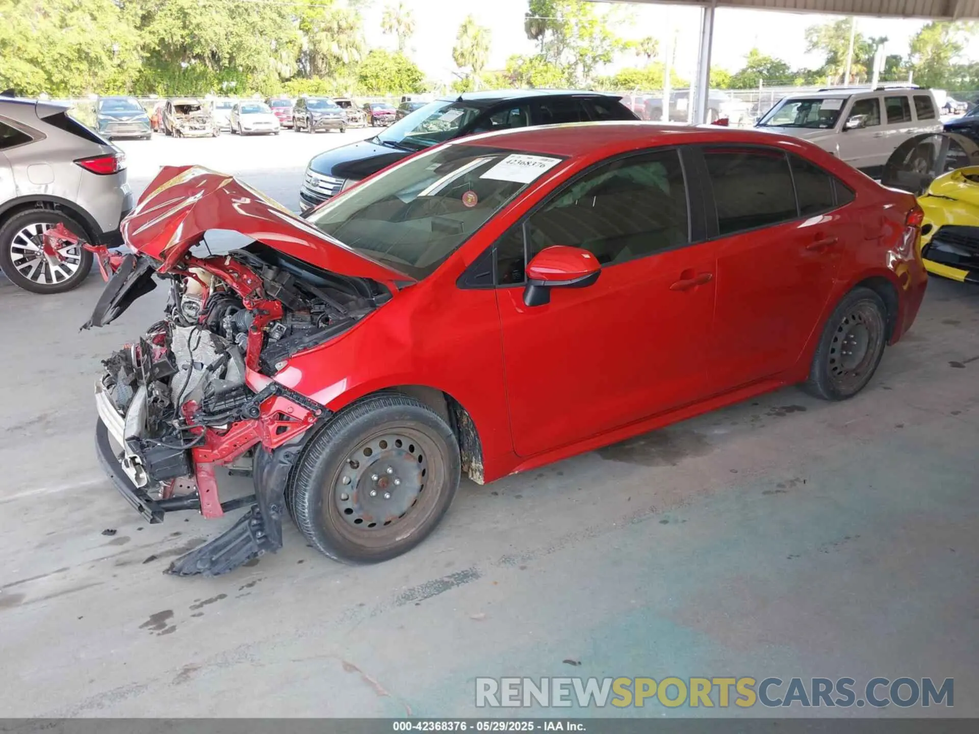 2 Photograph of a damaged car JTDEPMAE2MJ167026 TOYOTA COROLLA 2021