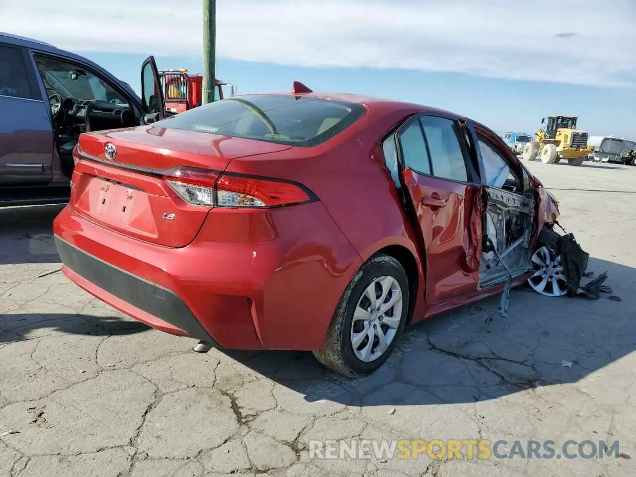 4 Photograph of a damaged car JTDEPMAE2MJ168662 TOYOTA COROLLA 2021