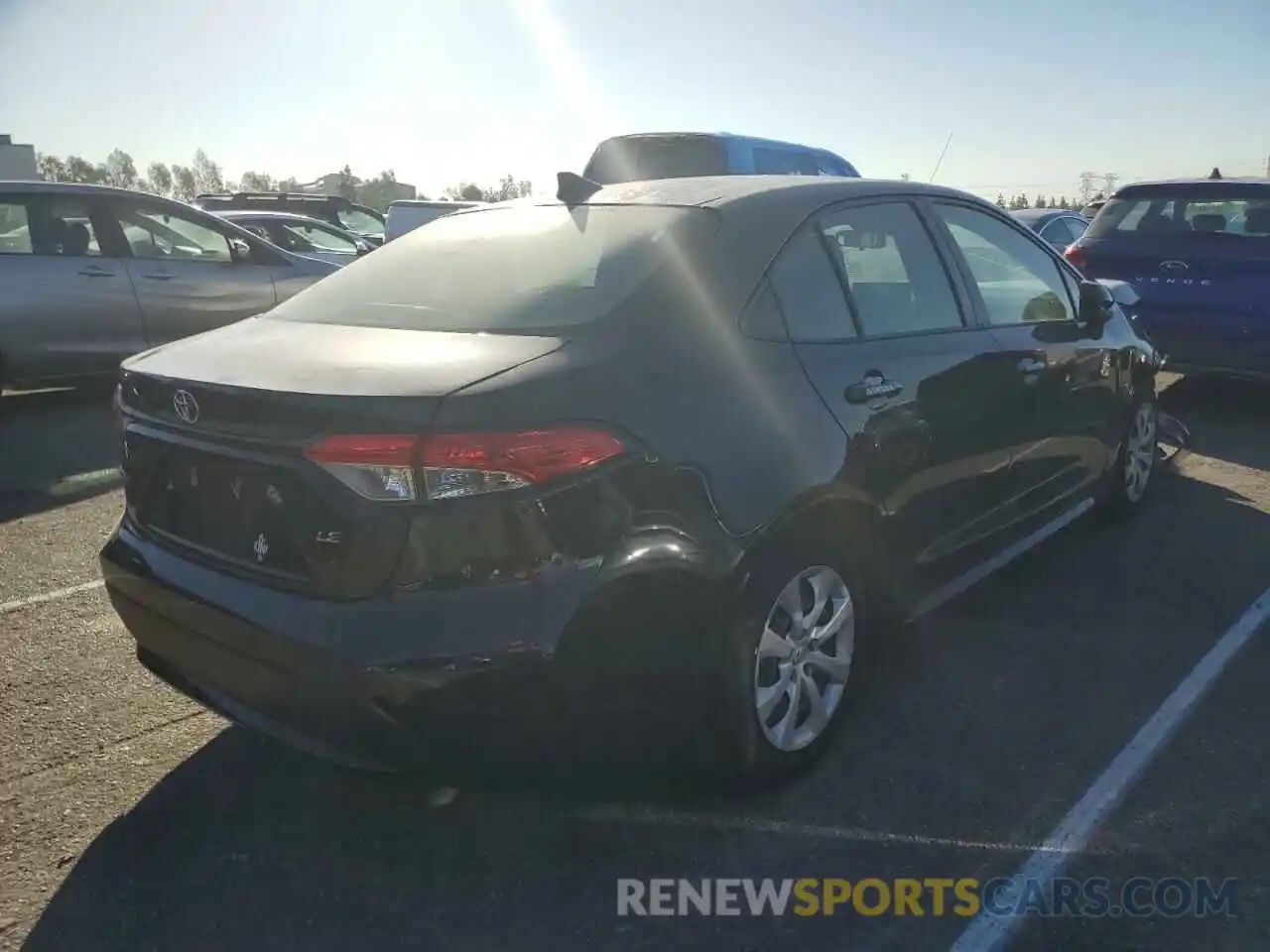 3 Photograph of a damaged car JTDEPMAE2MJ174154 TOYOTA COROLLA 2021