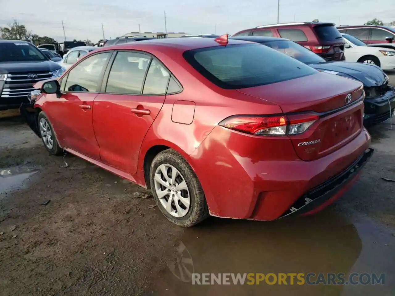 2 Photograph of a damaged car JTDEPMAE2MJ174364 TOYOTA COROLLA 2021