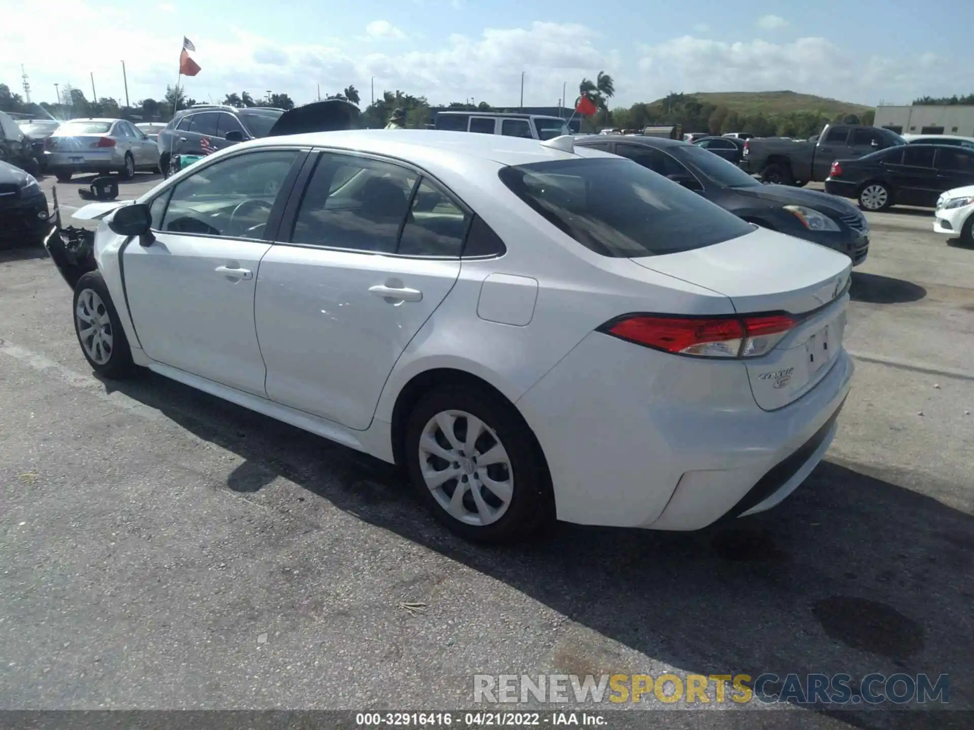 3 Photograph of a damaged car JTDEPMAE2MJ174526 TOYOTA COROLLA 2021