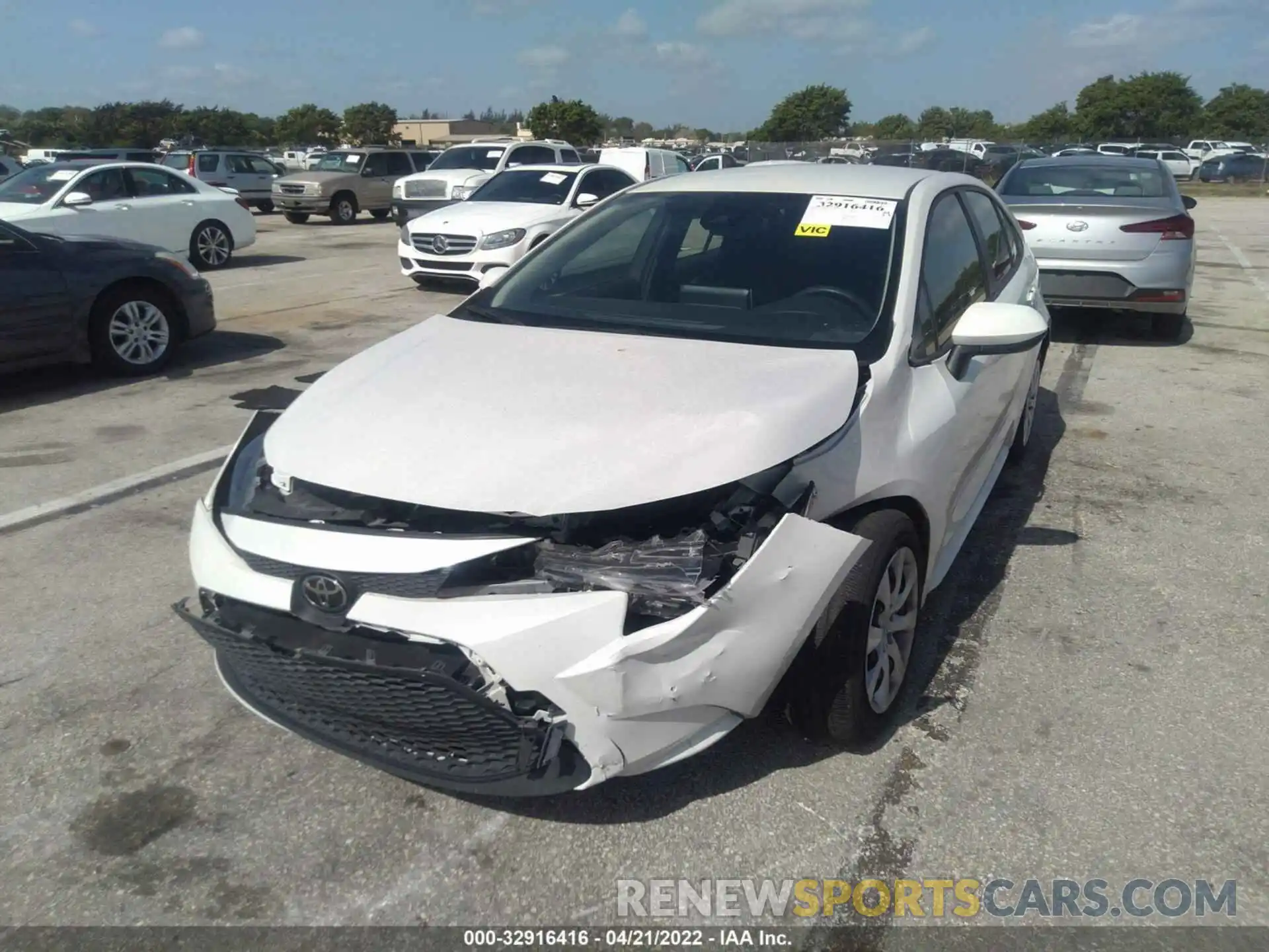 6 Photograph of a damaged car JTDEPMAE2MJ174526 TOYOTA COROLLA 2021