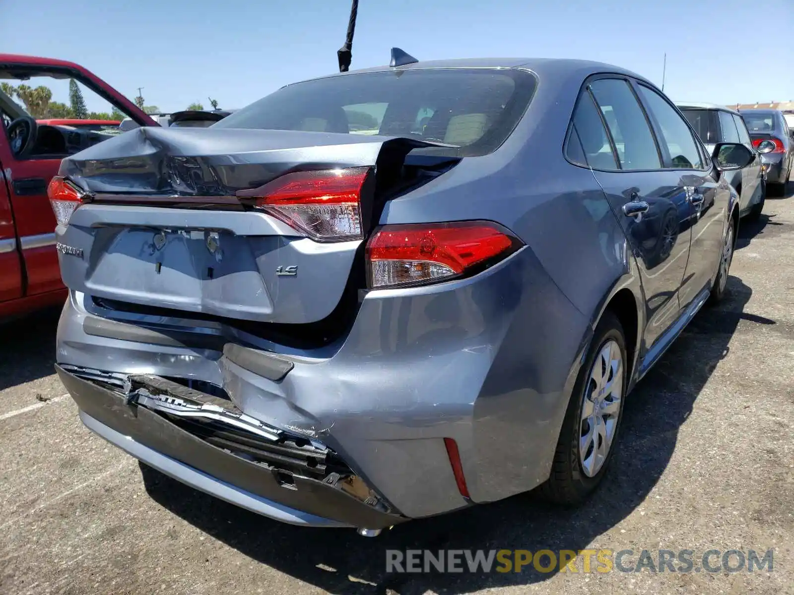 4 Photograph of a damaged car JTDEPMAE2MJ179080 TOYOTA COROLLA 2021