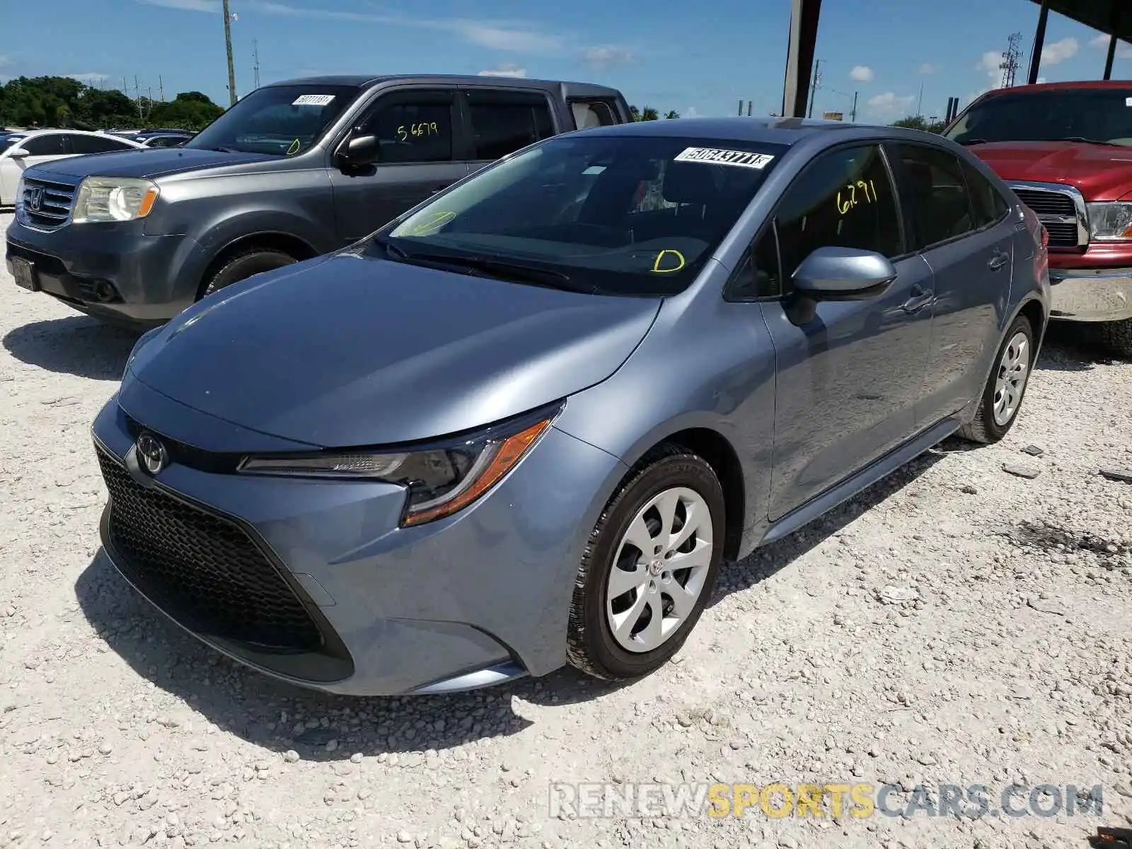 2 Photograph of a damaged car JTDEPMAE2MJ180939 TOYOTA COROLLA 2021