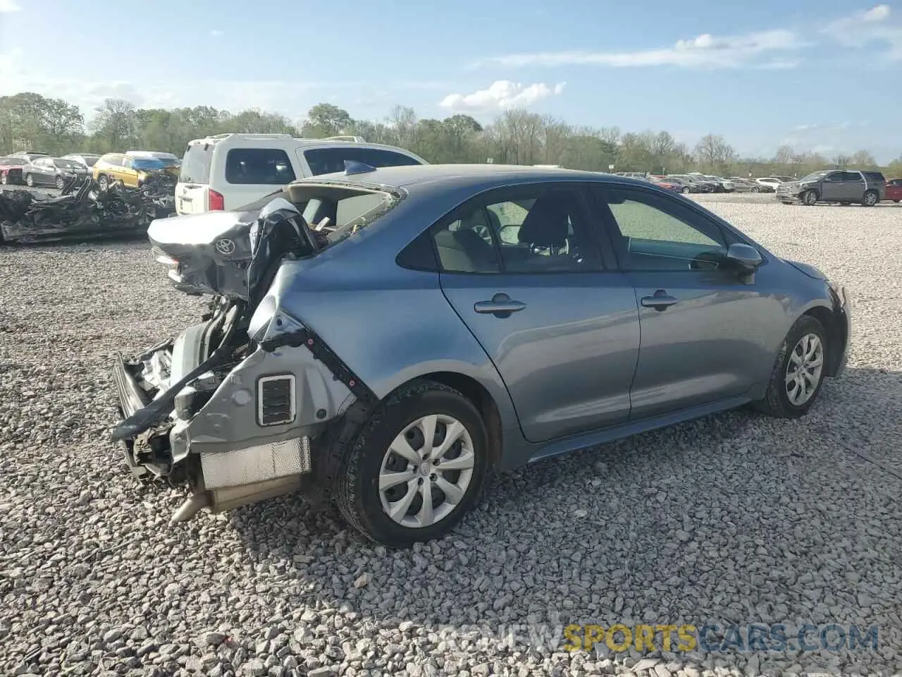 3 Photograph of a damaged car JTDEPMAE2MJ182853 TOYOTA COROLLA 2021
