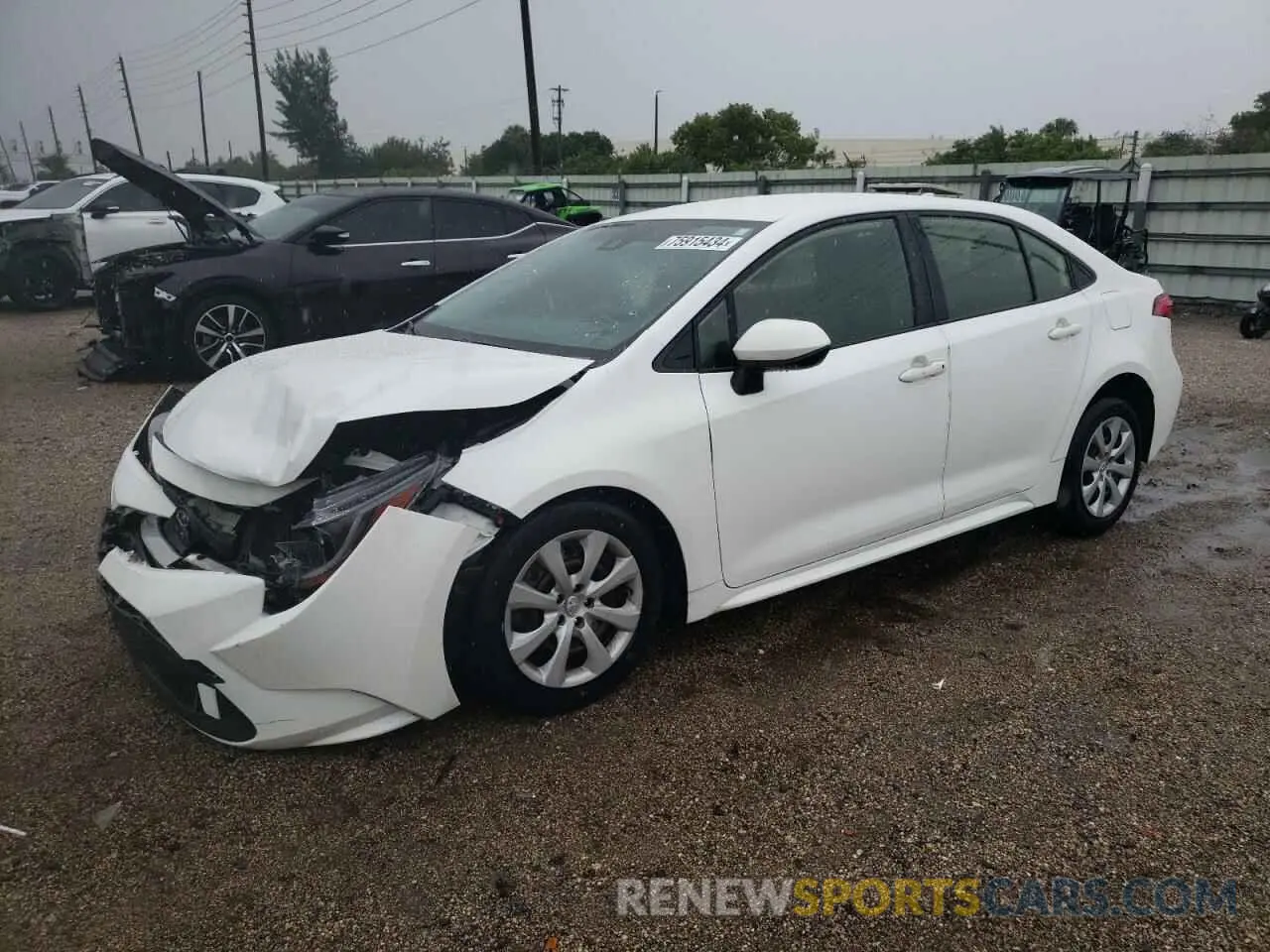 1 Photograph of a damaged car JTDEPMAE2MJ184313 TOYOTA COROLLA 2021