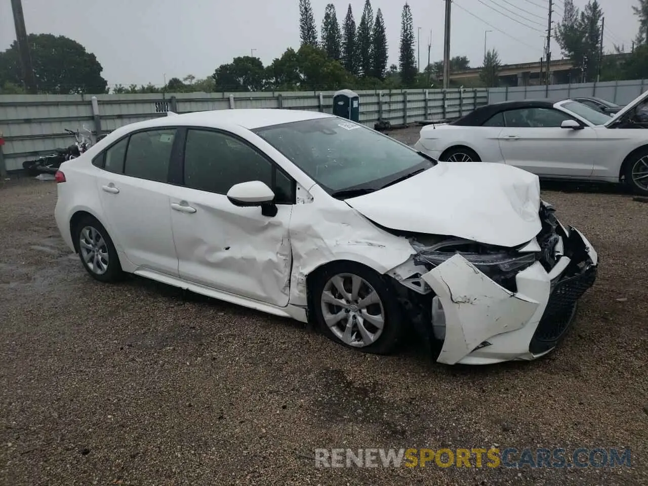 4 Photograph of a damaged car JTDEPMAE2MJ184313 TOYOTA COROLLA 2021