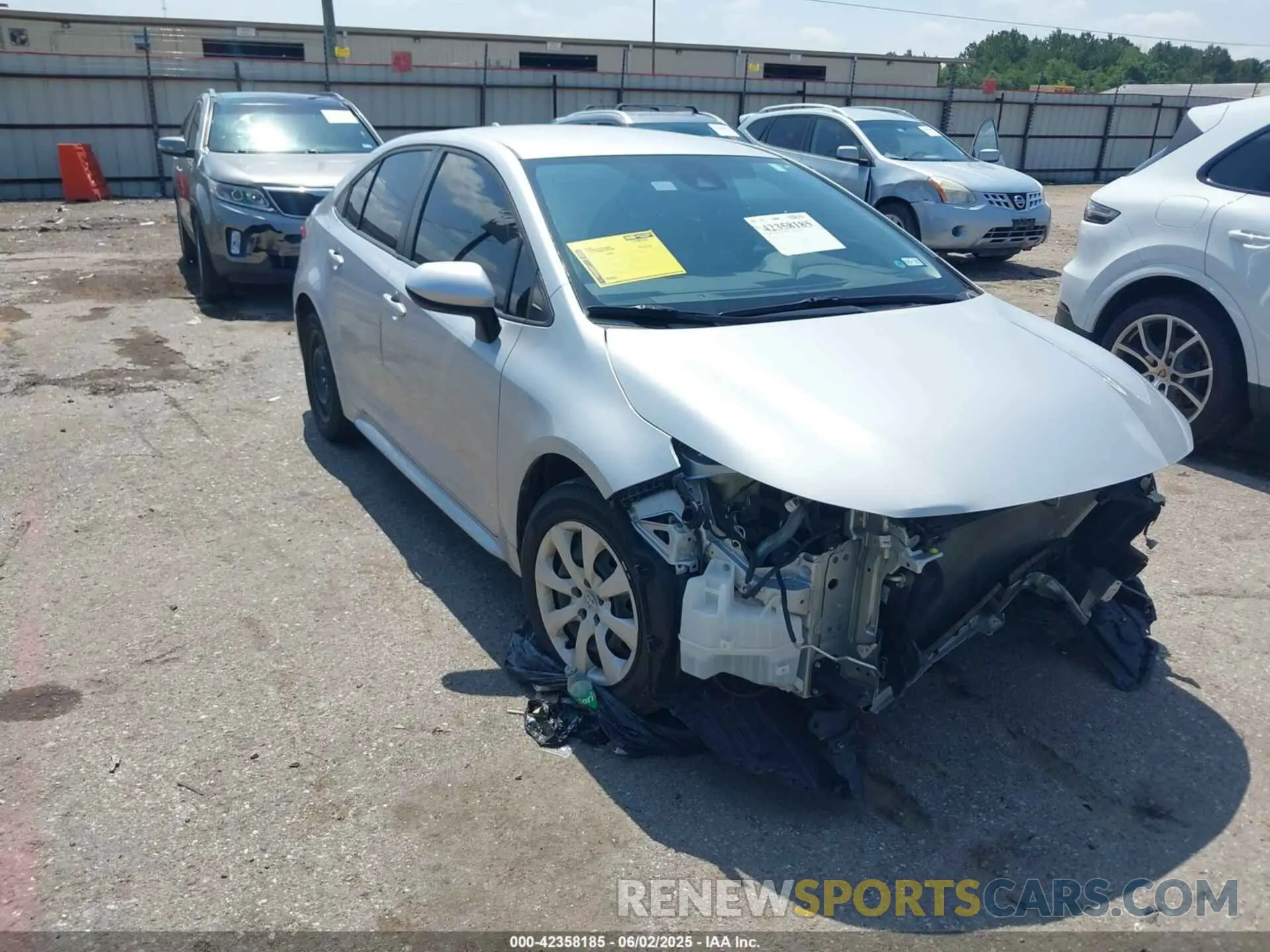 1 Photograph of a damaged car JTDEPMAE2MJ186868 TOYOTA COROLLA 2021