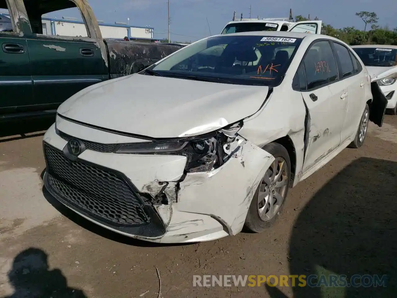 2 Photograph of a damaged car JTDEPMAE3MJ118501 TOYOTA COROLLA 2021