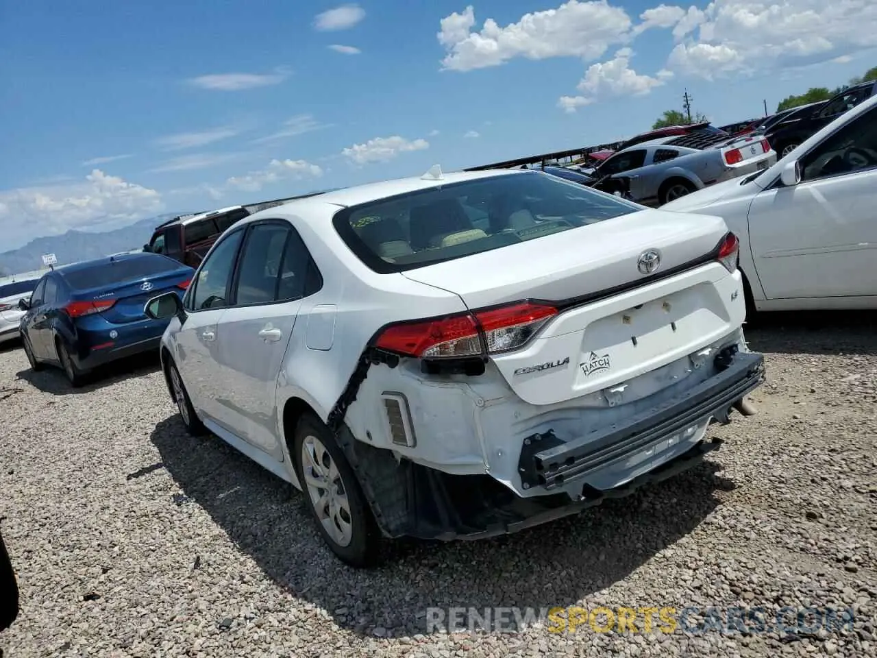 2 Photograph of a damaged car JTDEPMAE3MJ125836 TOYOTA COROLLA 2021