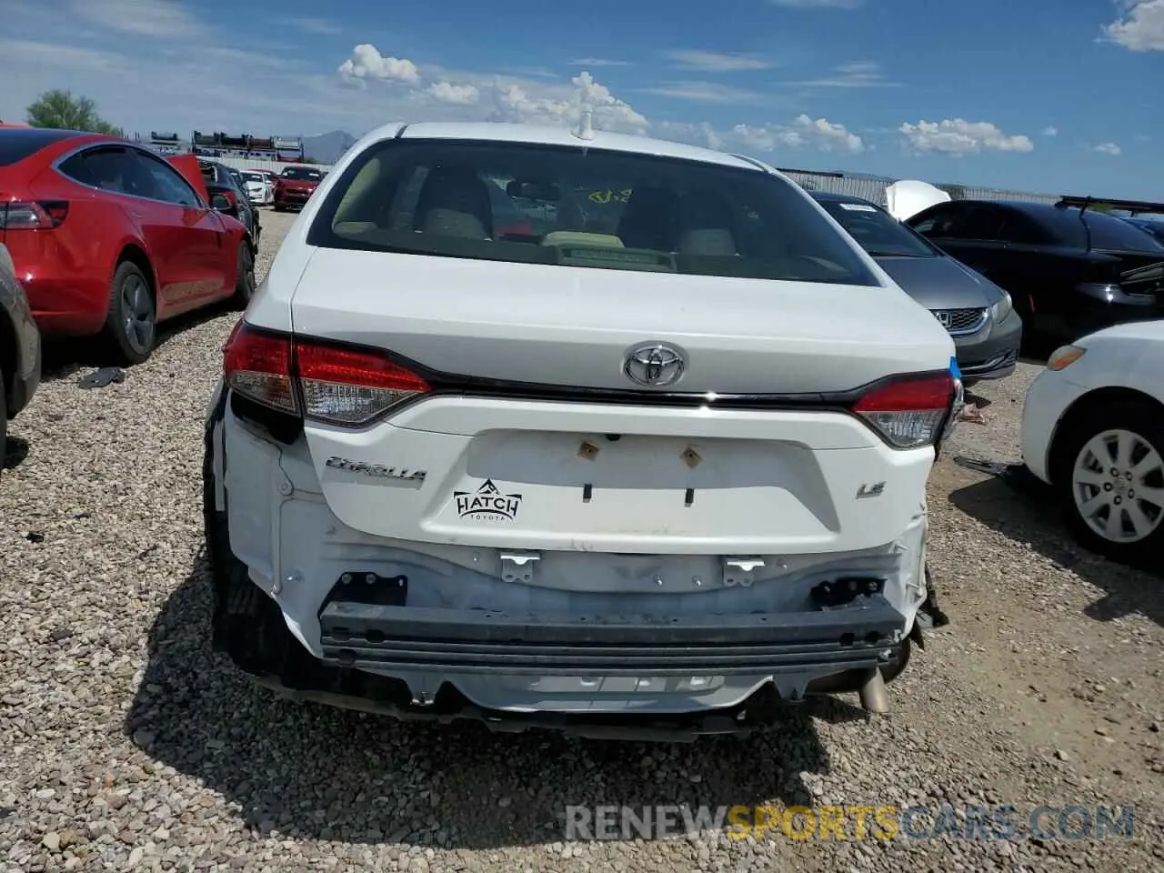 6 Photograph of a damaged car JTDEPMAE3MJ125836 TOYOTA COROLLA 2021