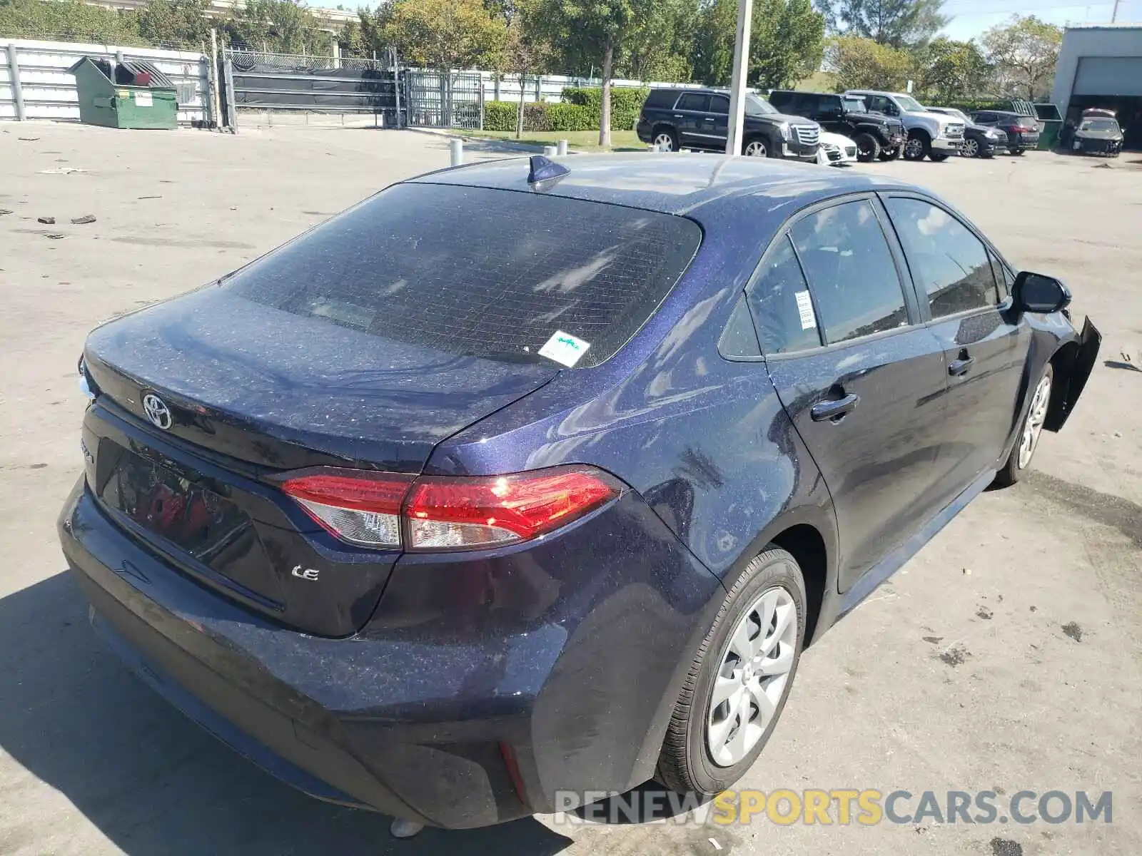 4 Photograph of a damaged car JTDEPMAE3MJ127666 TOYOTA COROLLA 2021