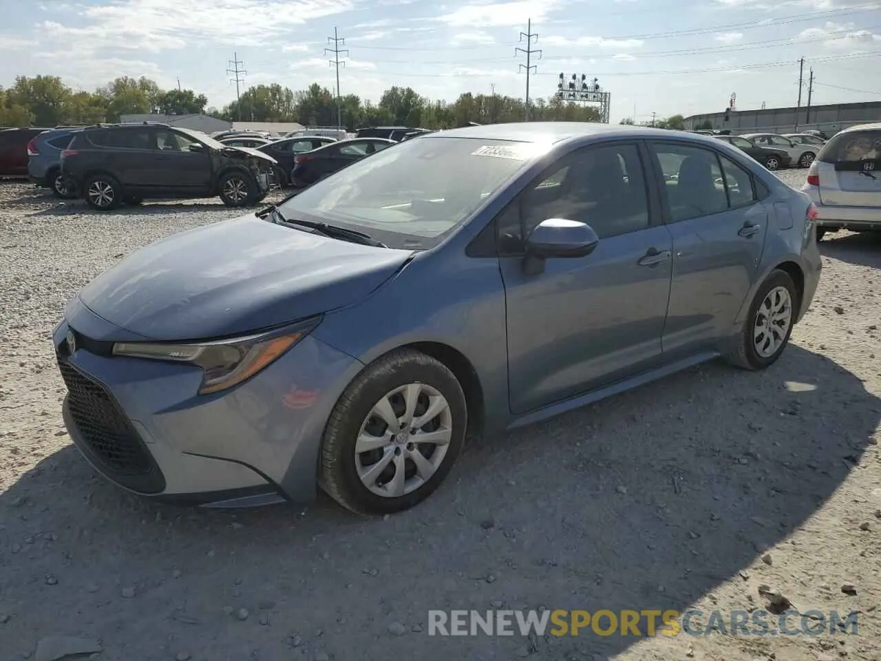 1 Photograph of a damaged car JTDEPMAE3MJ134083 TOYOTA COROLLA 2021