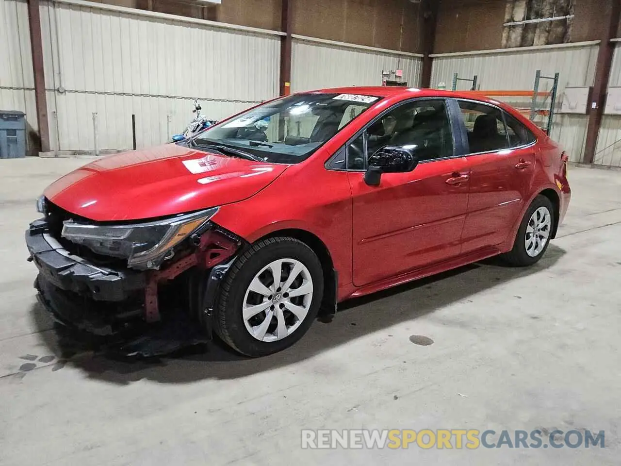 1 Photograph of a damaged car JTDEPMAE3MJ138487 TOYOTA COROLLA 2021