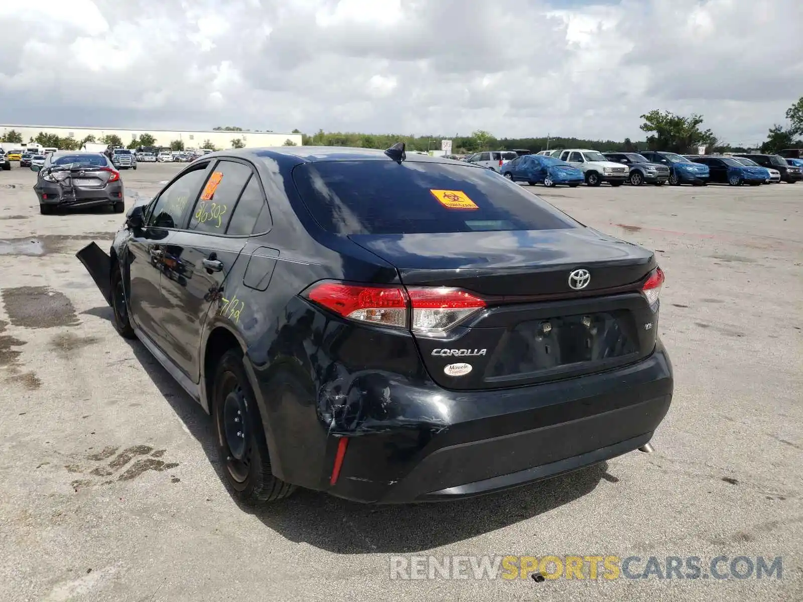 3 Photograph of a damaged car JTDEPMAE3MJ140840 TOYOTA COROLLA 2021