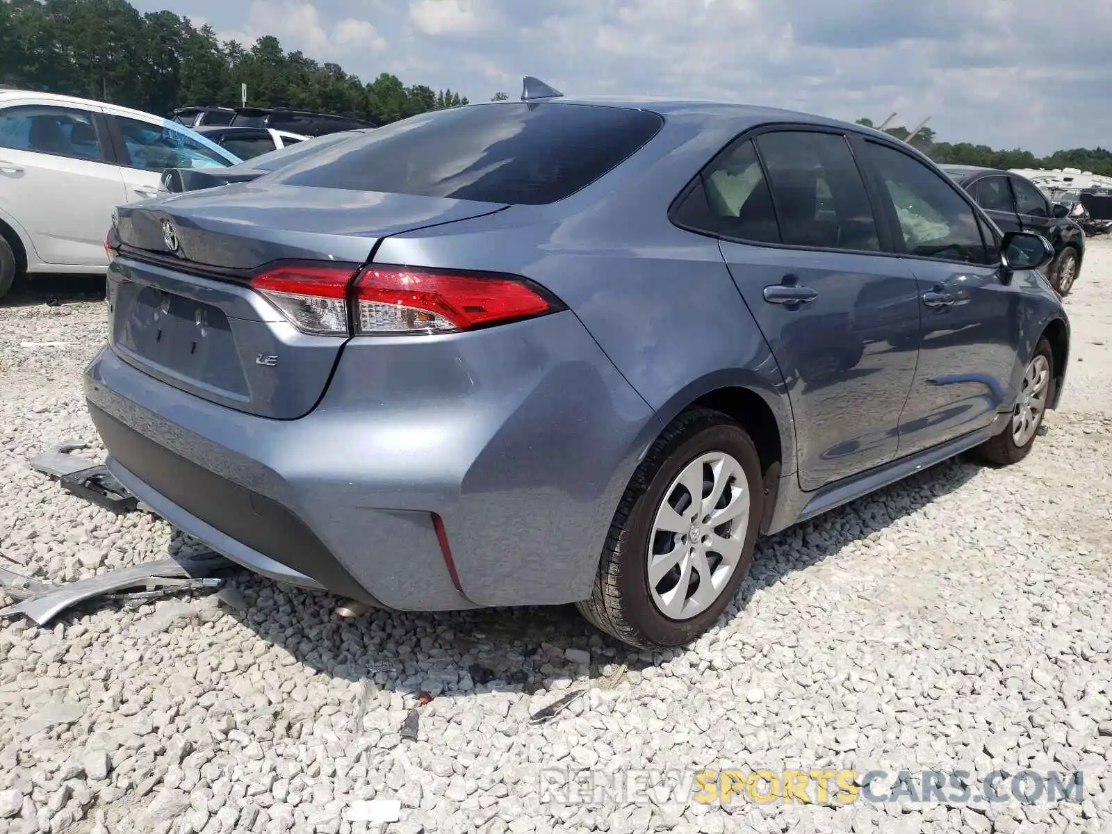 4 Photograph of a damaged car JTDEPMAE3MJ154351 TOYOTA COROLLA 2021