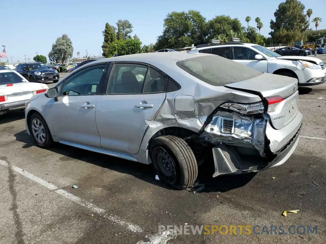 2 Photograph of a damaged car JTDEPMAE3MJ157282 TOYOTA COROLLA 2021