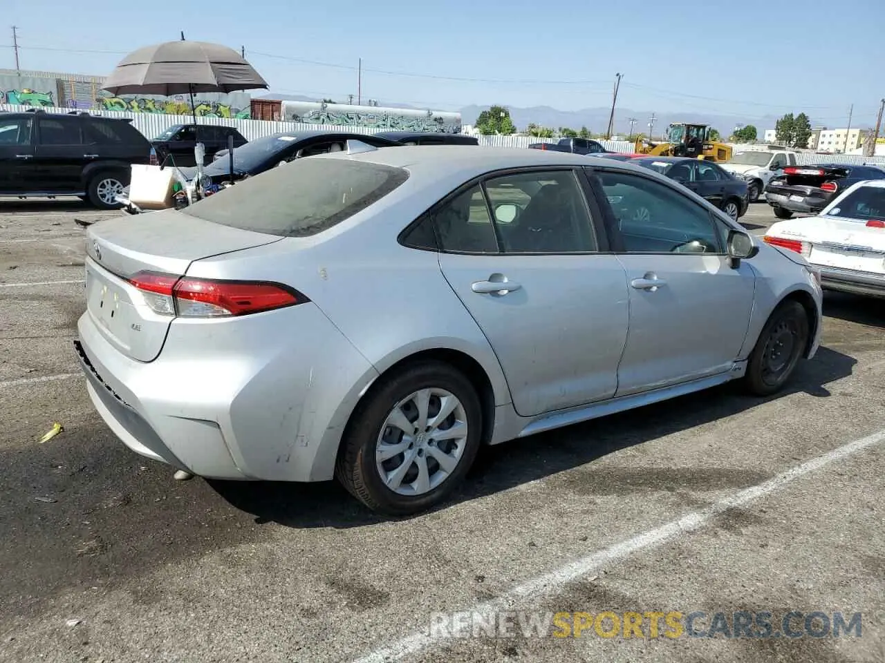 3 Photograph of a damaged car JTDEPMAE3MJ157282 TOYOTA COROLLA 2021