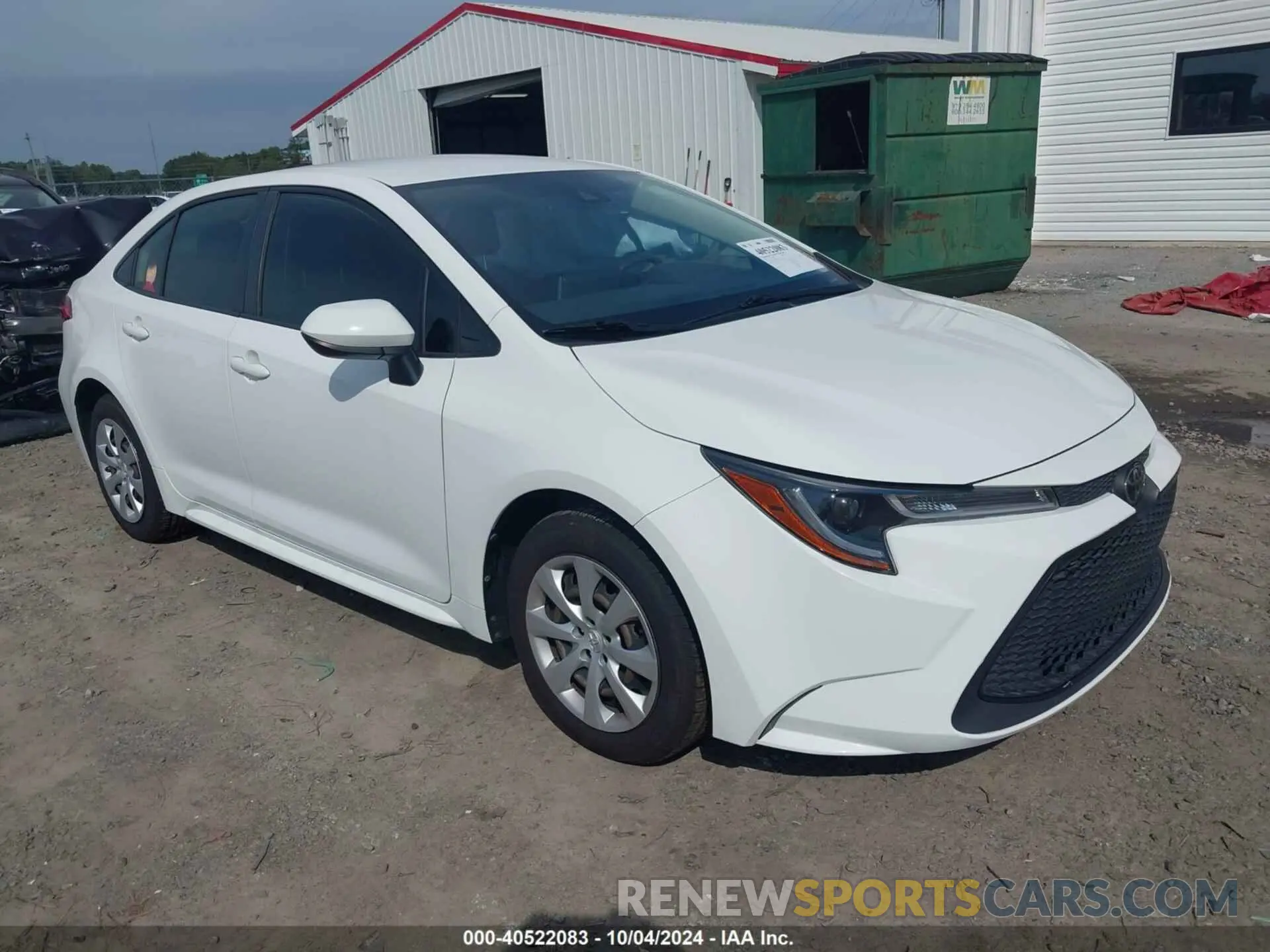 1 Photograph of a damaged car JTDEPMAE3MJ162269 TOYOTA COROLLA 2021