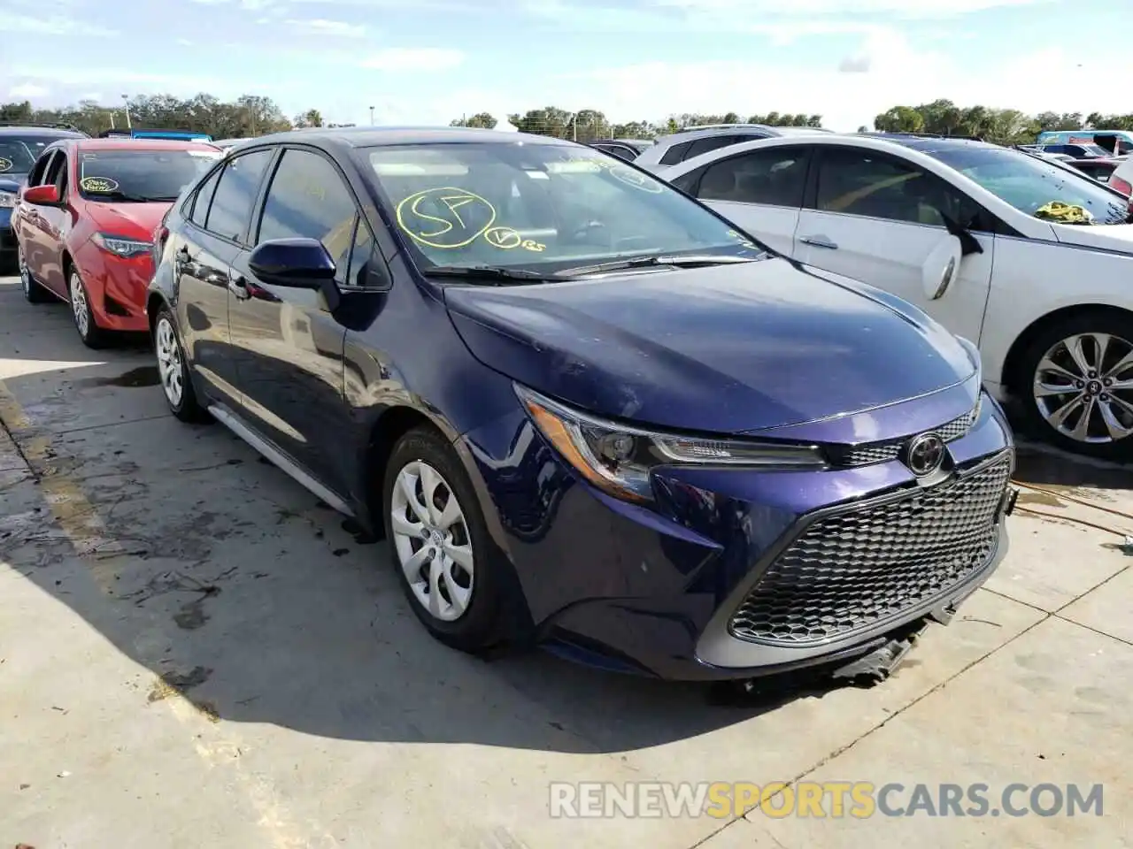 1 Photograph of a damaged car JTDEPMAE3MJ168105 TOYOTA COROLLA 2021