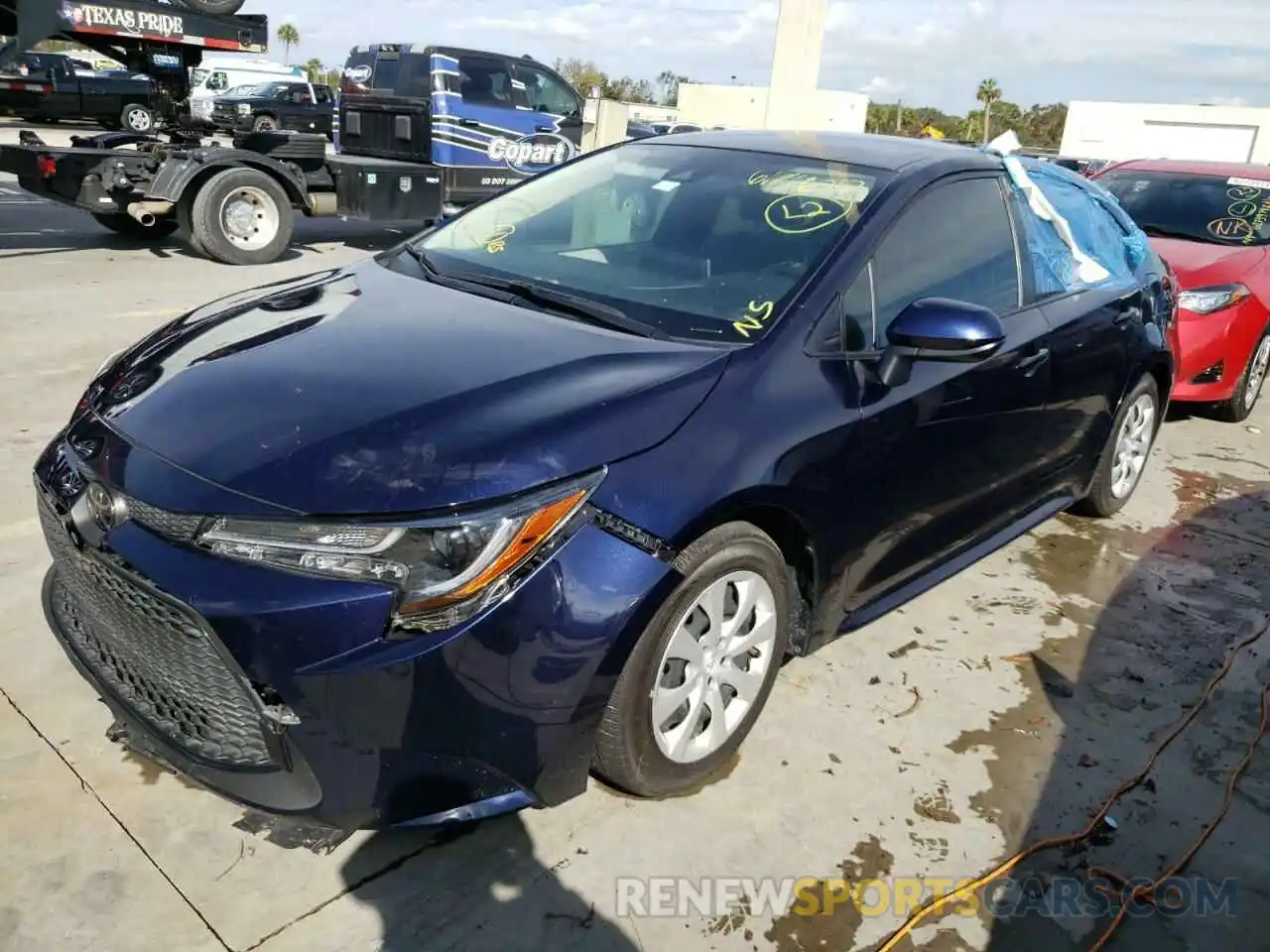 2 Photograph of a damaged car JTDEPMAE3MJ168105 TOYOTA COROLLA 2021