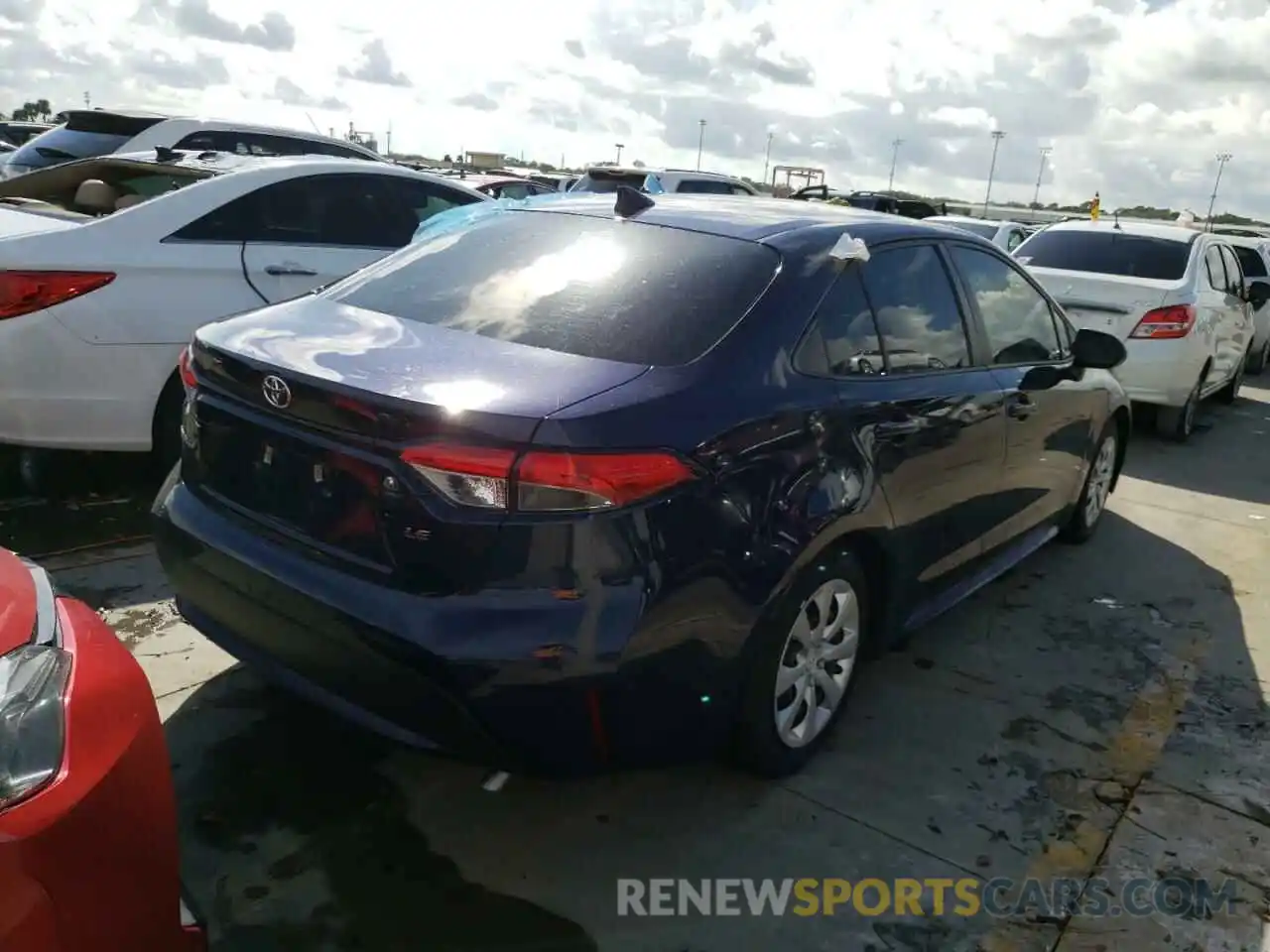 4 Photograph of a damaged car JTDEPMAE3MJ168105 TOYOTA COROLLA 2021