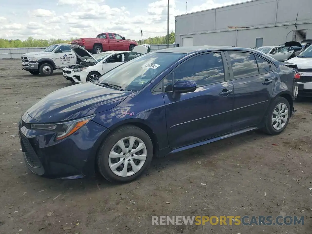 1 Photograph of a damaged car JTDEPMAE3MJ173272 TOYOTA COROLLA 2021