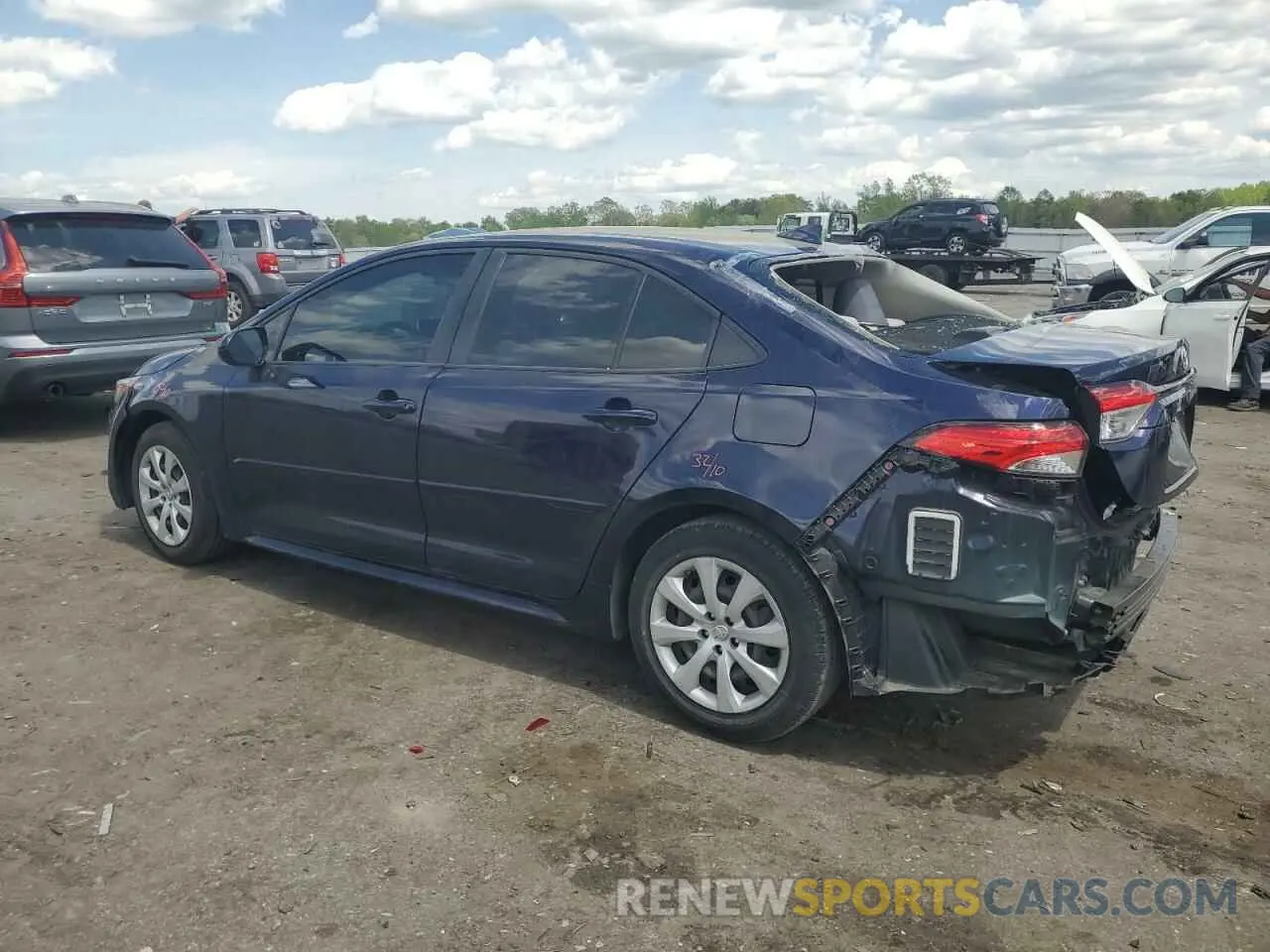 2 Photograph of a damaged car JTDEPMAE3MJ173272 TOYOTA COROLLA 2021