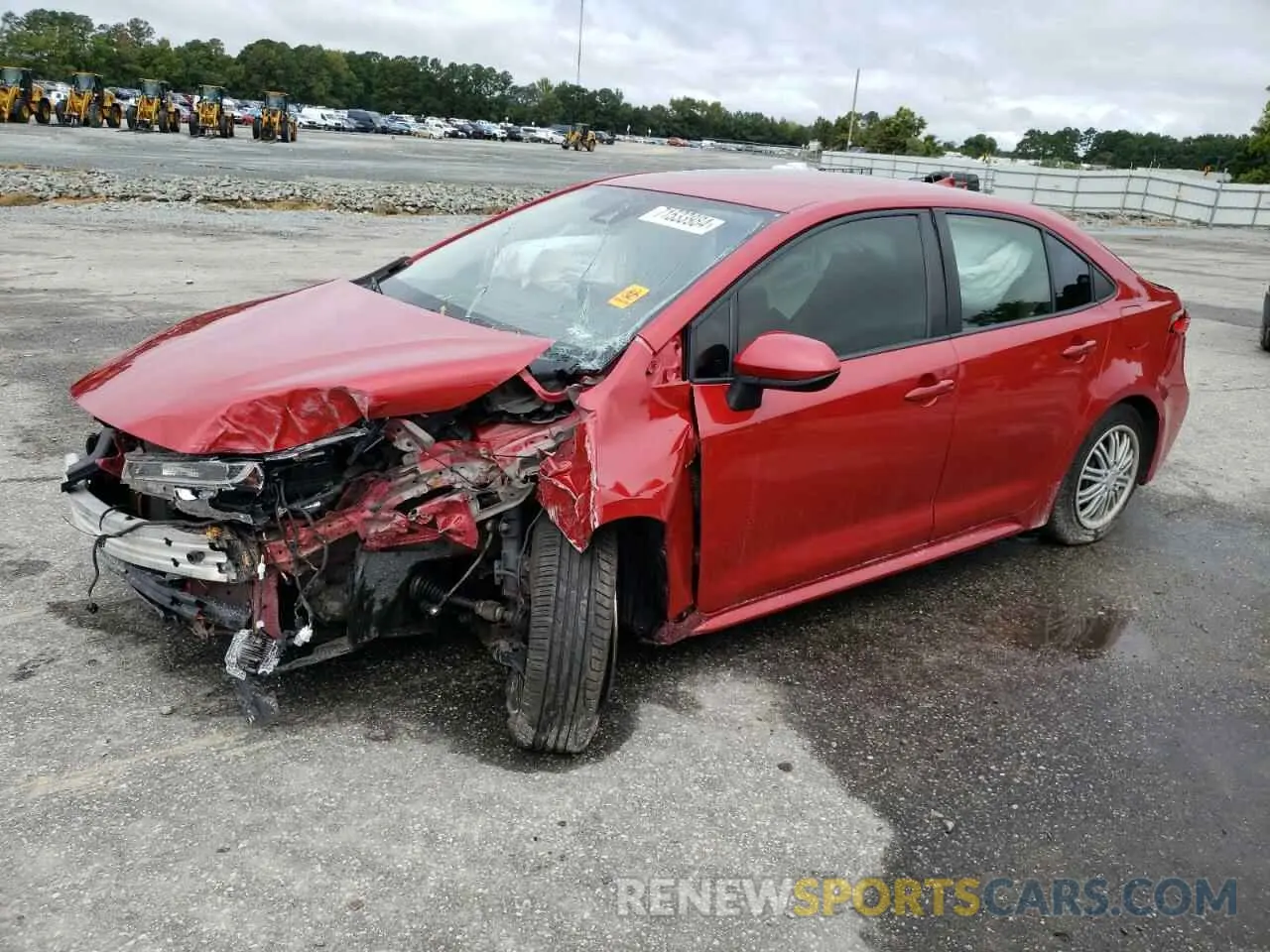 1 Photograph of a damaged car JTDEPMAE3MJ177774 TOYOTA COROLLA 2021