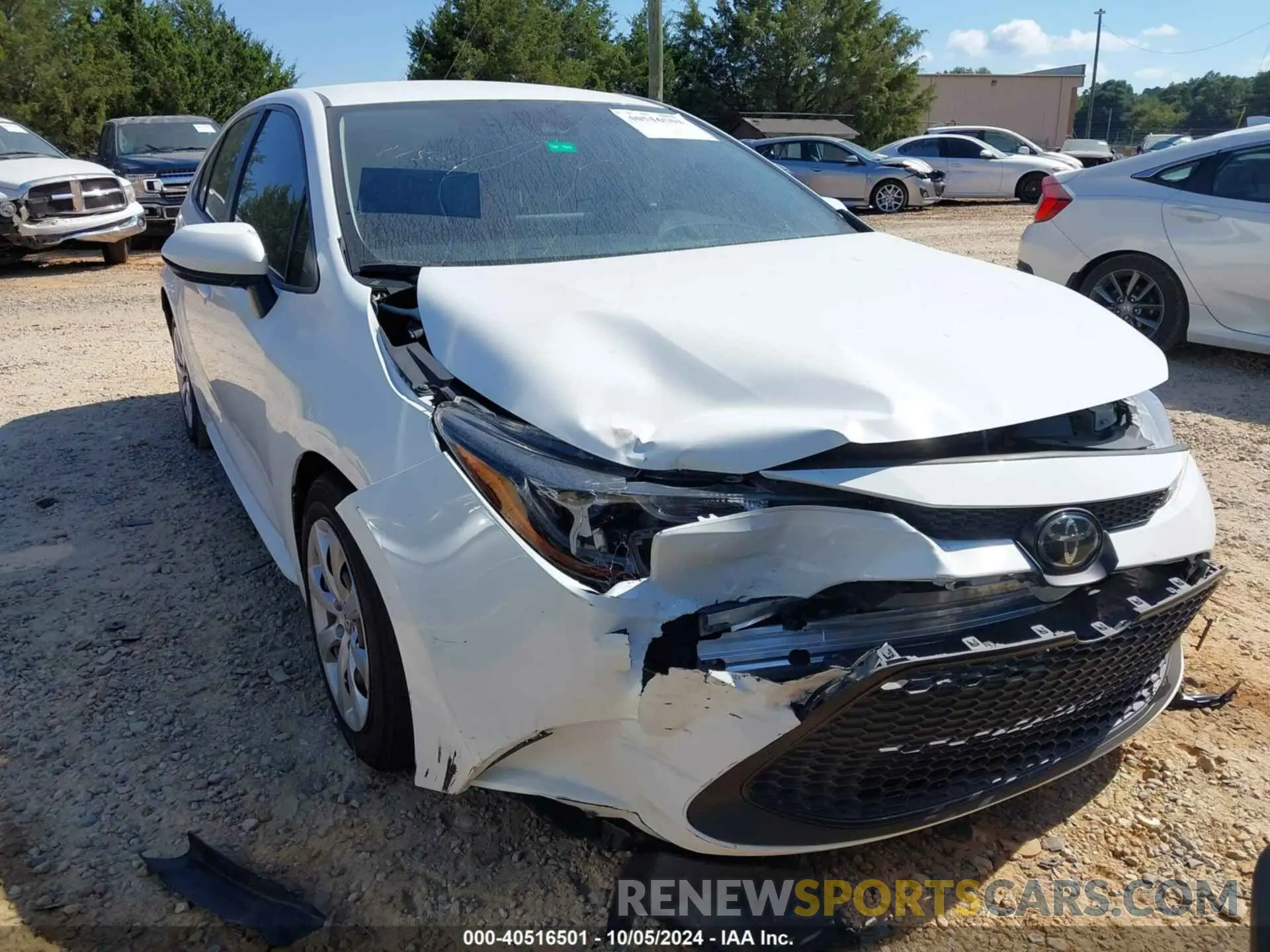 1 Photograph of a damaged car JTDEPMAE3MJ178696 TOYOTA COROLLA 2021
