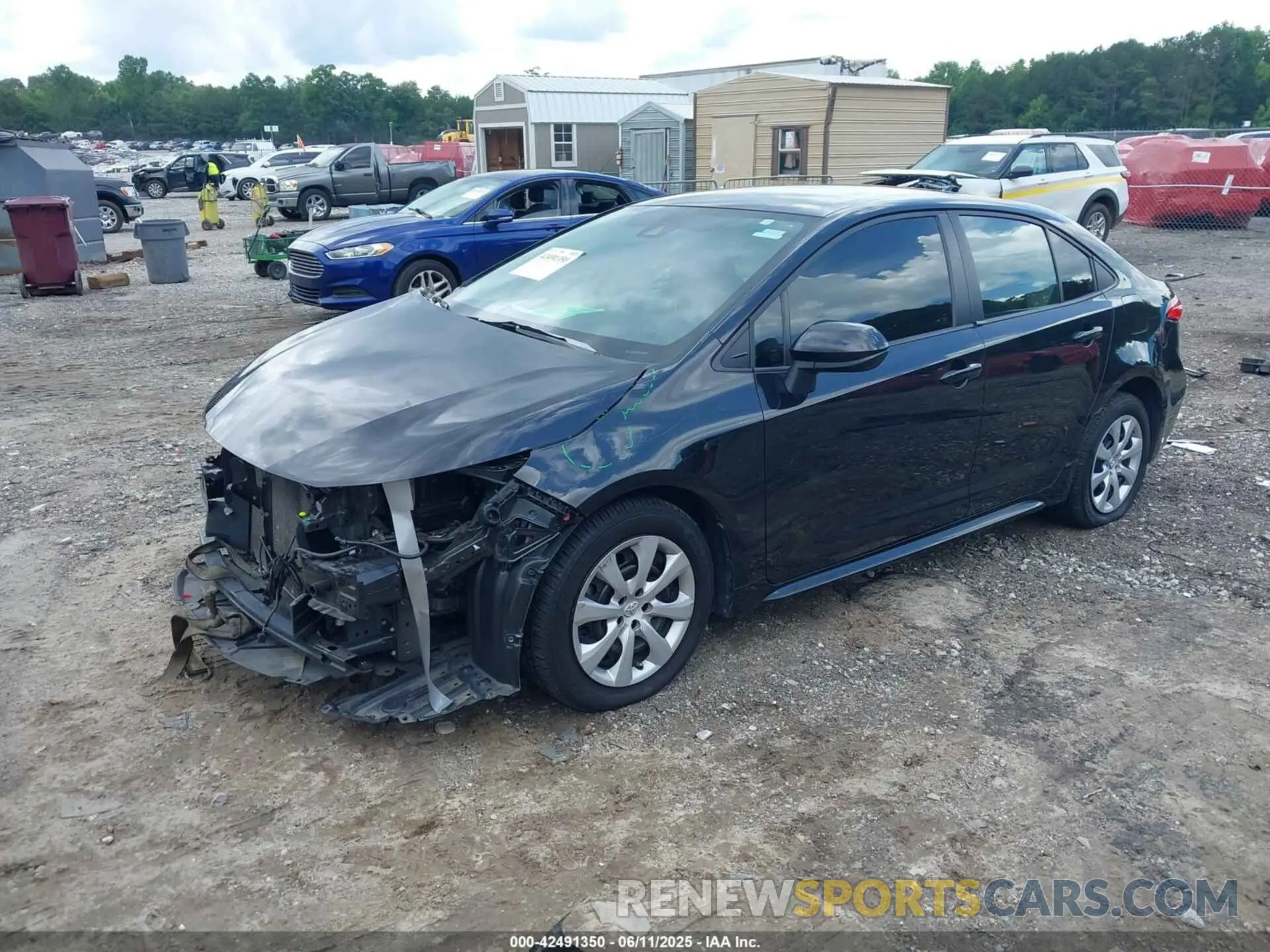 2 Photograph of a damaged car JTDEPMAE3MJ184112 TOYOTA COROLLA 2021