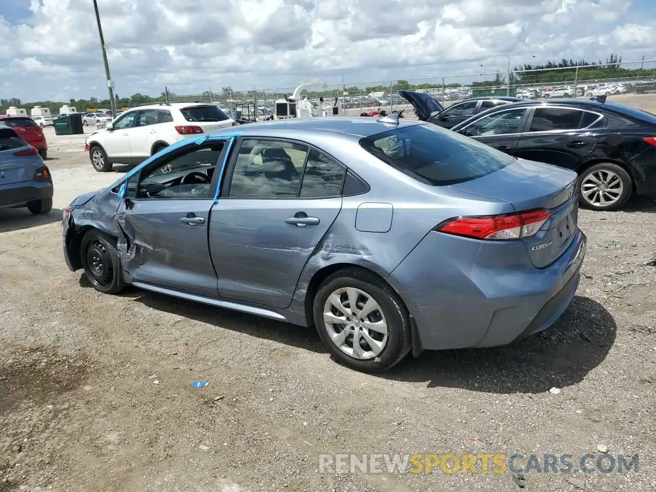 2 Photograph of a damaged car JTDEPMAE3MJ189987 TOYOTA COROLLA 2021